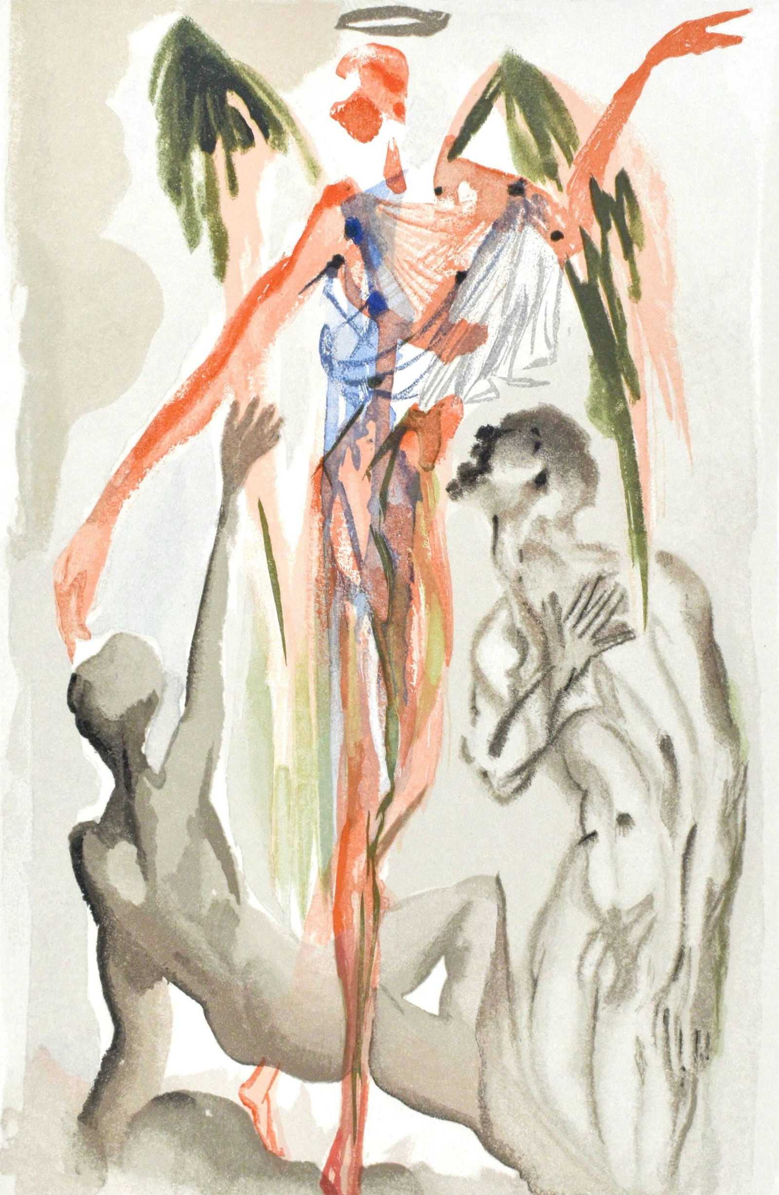 Salvador Dali, Le Purgatoire XXXII (Michler/Lopsinger 1039-1138; Field 189-200), La Divine Comedie,: Woodcut in colors on velin pur chiffon de Rives paper. Paper size: 13 x 10.375 inches. Inscription: Unsigned and unnumbered, as issued. Catalogue raisonne references: Dali, Salvador, et al. Salvador D