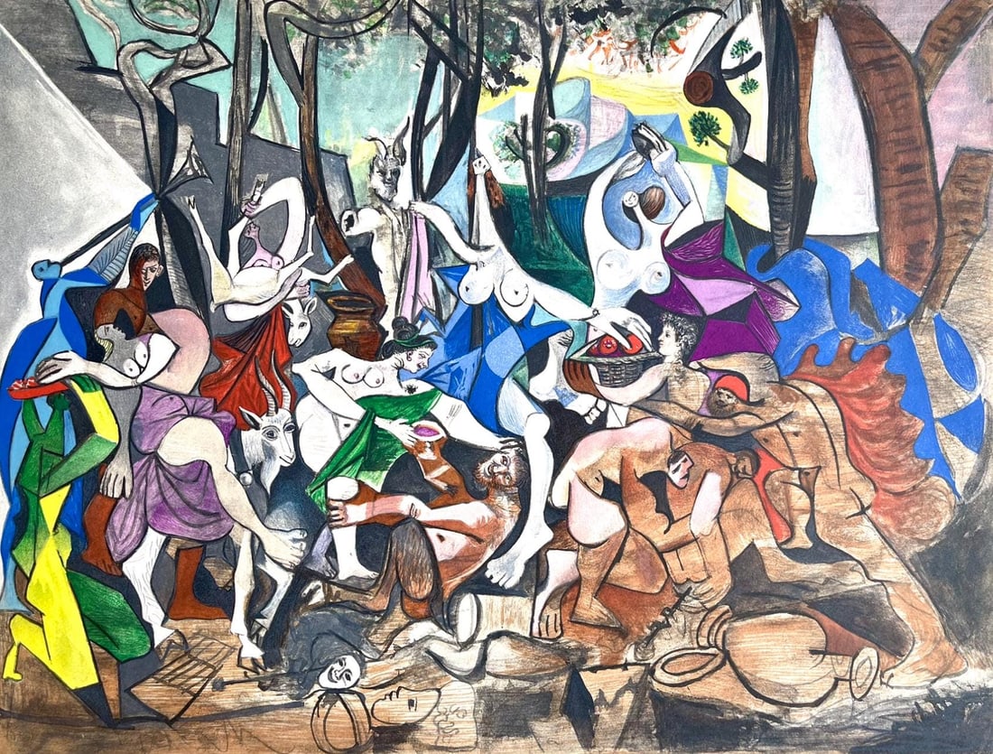 Pablo Picasso, Composition (Cramer 88), Dans l'Atelier de Picasso, Limited Edition Lithograph (1 of 4)