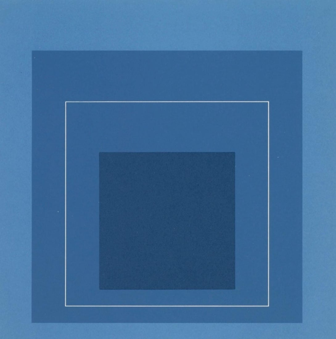 Josef Albers, Homage to the Square, Josef Albers: White Line Squares, Limited Edition Lithograph (1 of 4)