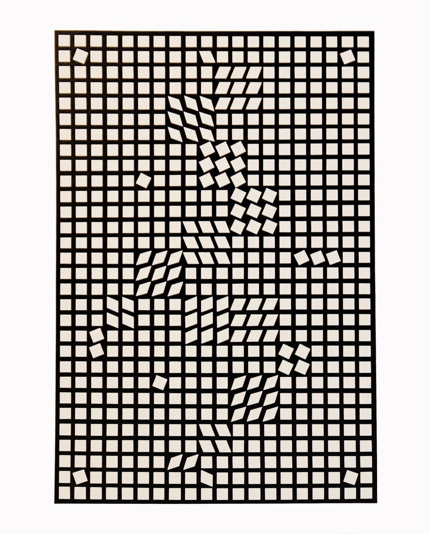 Victor Vasarely, Composition, Corpusculaires, Limited Edition Heliogravure (1 of 4)
