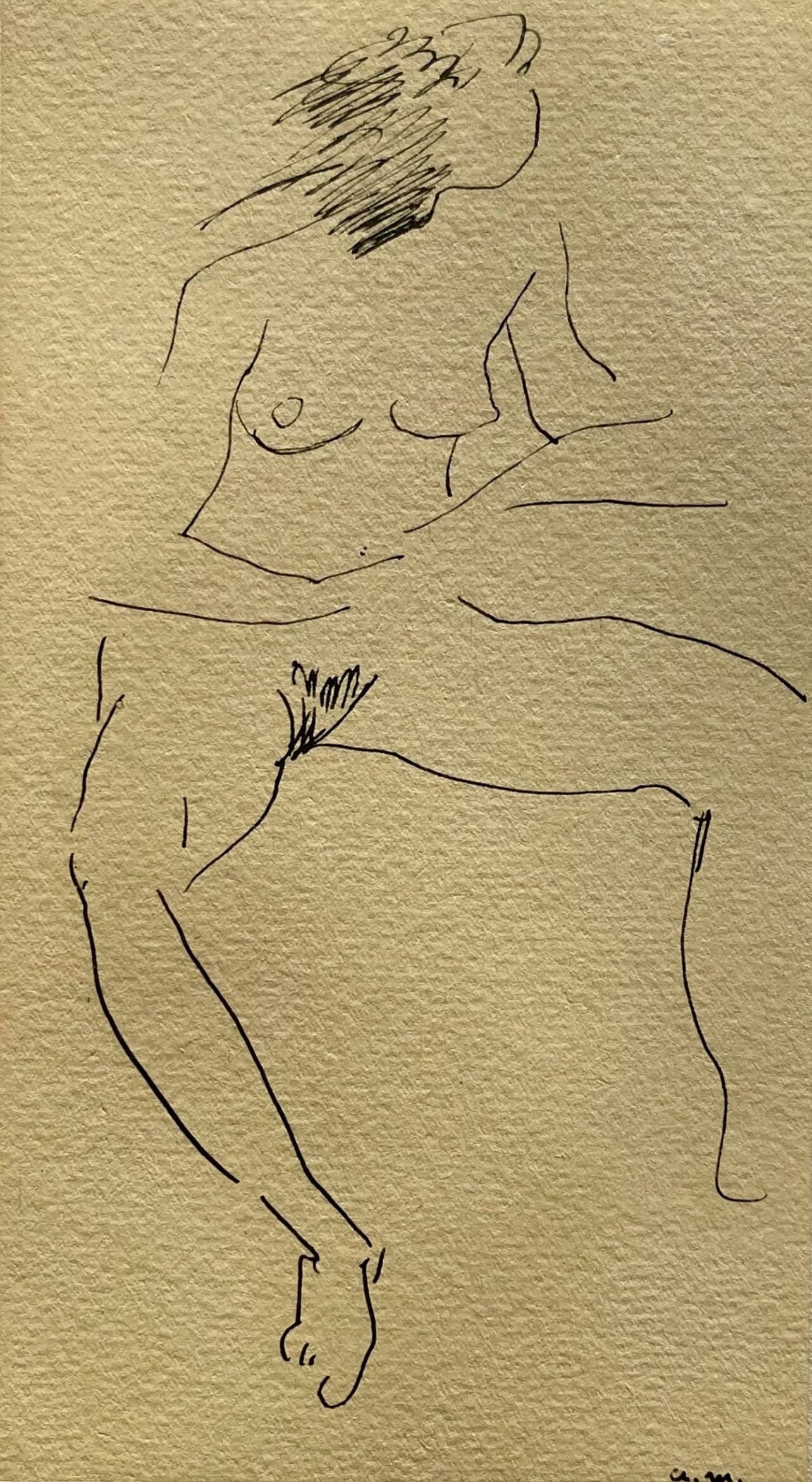 Albert Marquet, Nu., Marquet, Limited Edition Lithograph: Lithograph on velin du Canson & Montgolfier Vidalon-Les-Annonay paper. Unsigned and unnumbered. Paper Size: 12.5 x 9.75 inches. Excellent condition. Notes: From the album, Marquet, 1948. Published by