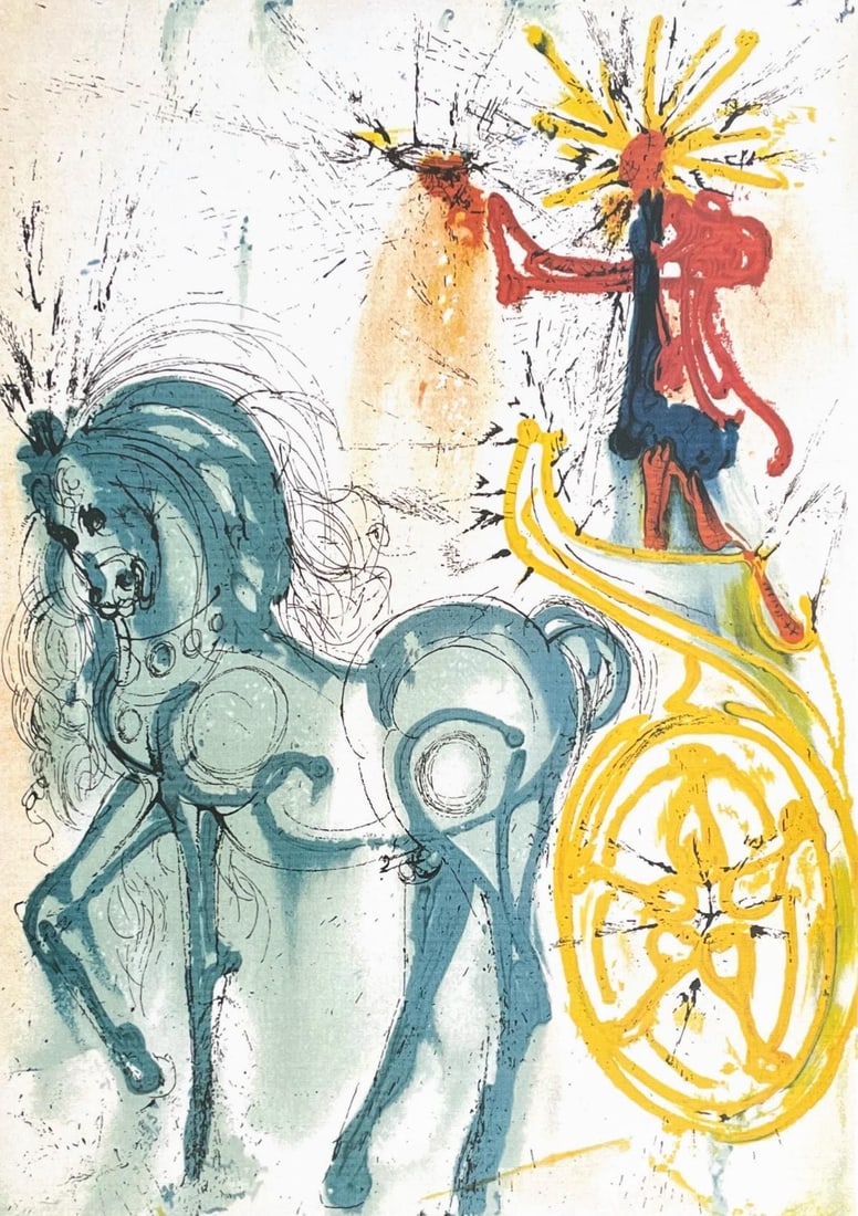 Salvador Dali, Le Cheval De Triomphe, Signed, Limited Edition Offset Lithograph (1 of 4)