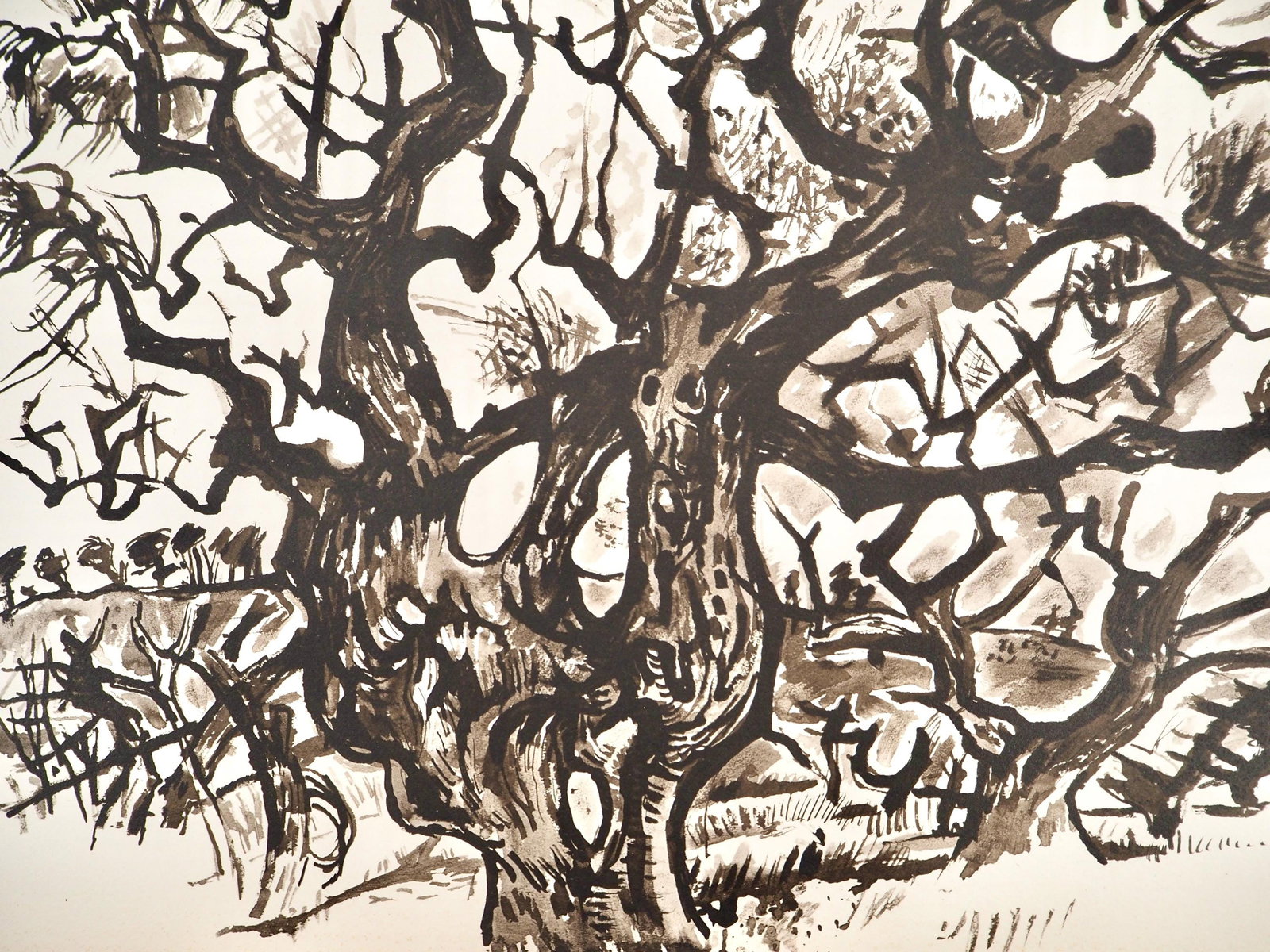 Edouard Pignon, Composition, Arbres et Voiles, Limited Edition Lithograph (1 of 4)