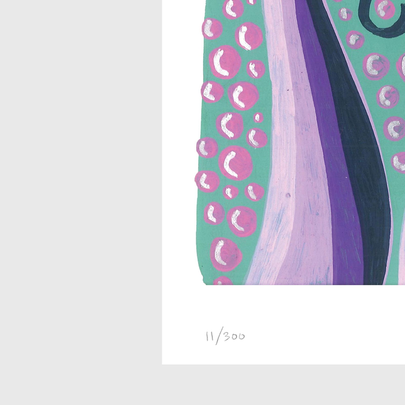 Purple Drops with Dots - 2