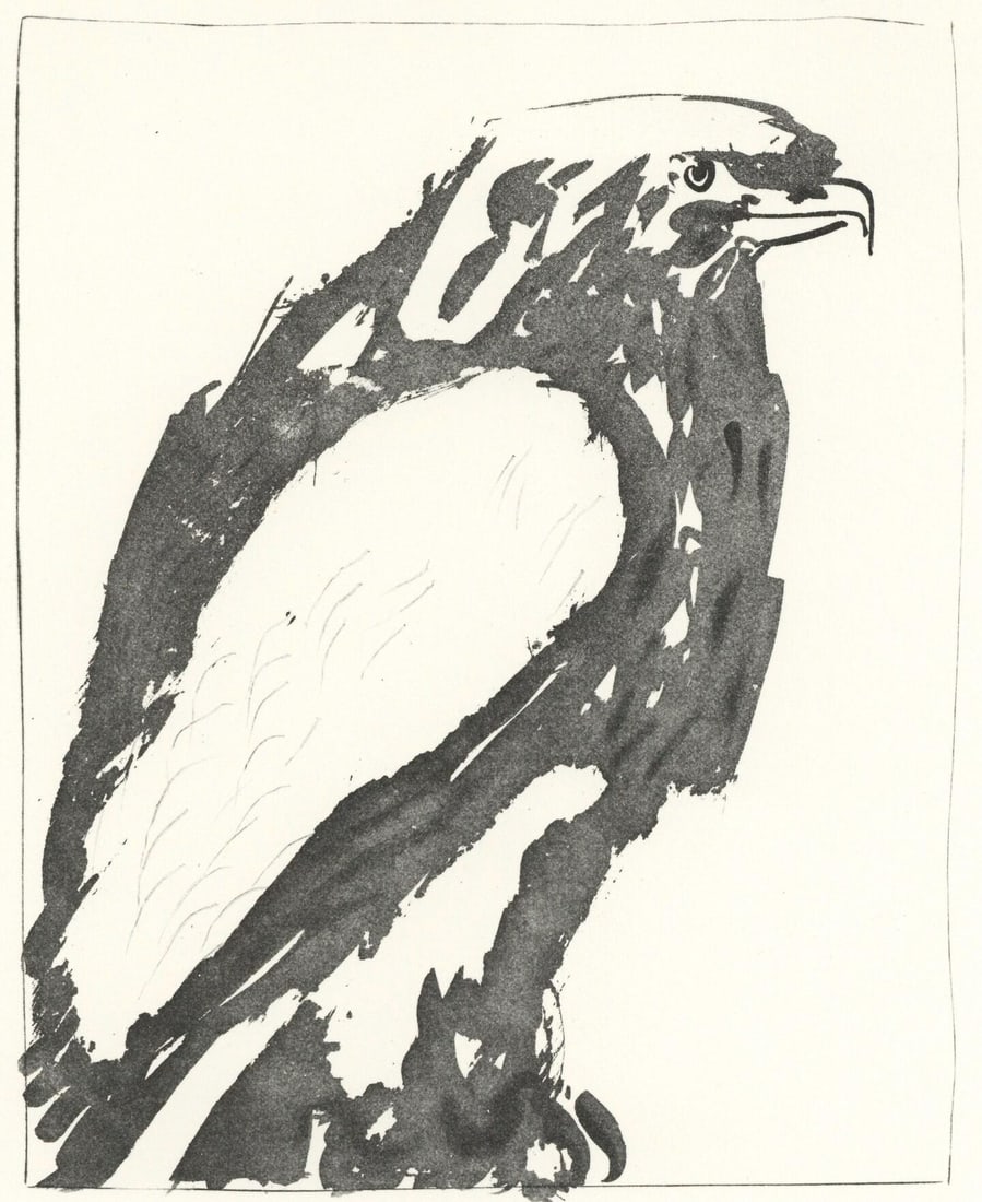Pablo Picasso, L'Aigle (The Eagle) (Orozco p.82), Histoire naturelle, Limited Edition Lithograph (1 of 4)