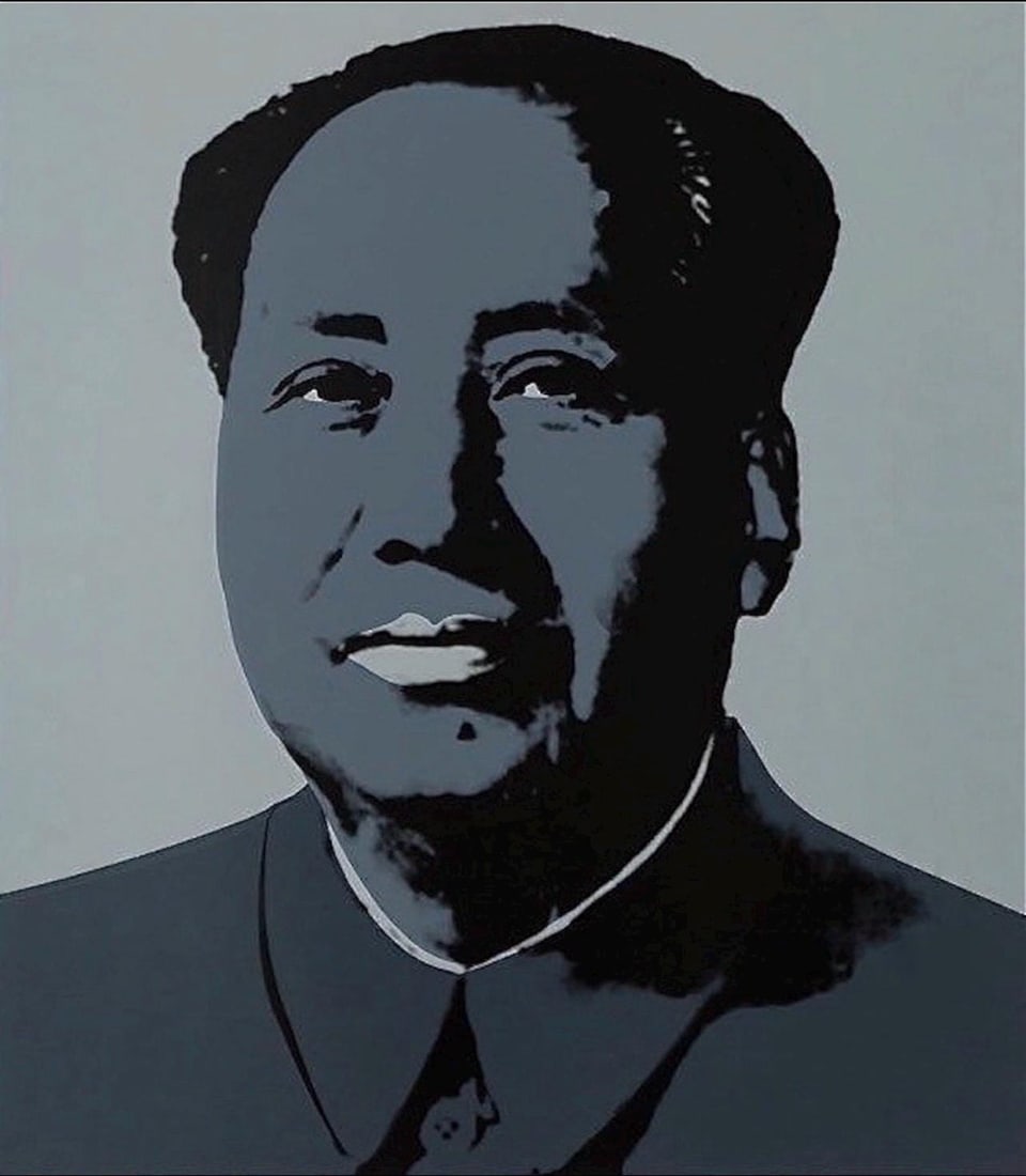 Andy Warhol, Mao Zedong, Gray, Official Edition, Sunday B. Morning, Silkscreen (1 of 4)