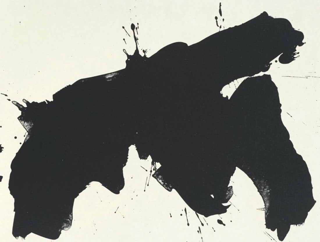 Robert Motherwell, Composition (Belknap 354-380; Engberg/Banach 415-441), Three Poems, Limited (1 of 4)
