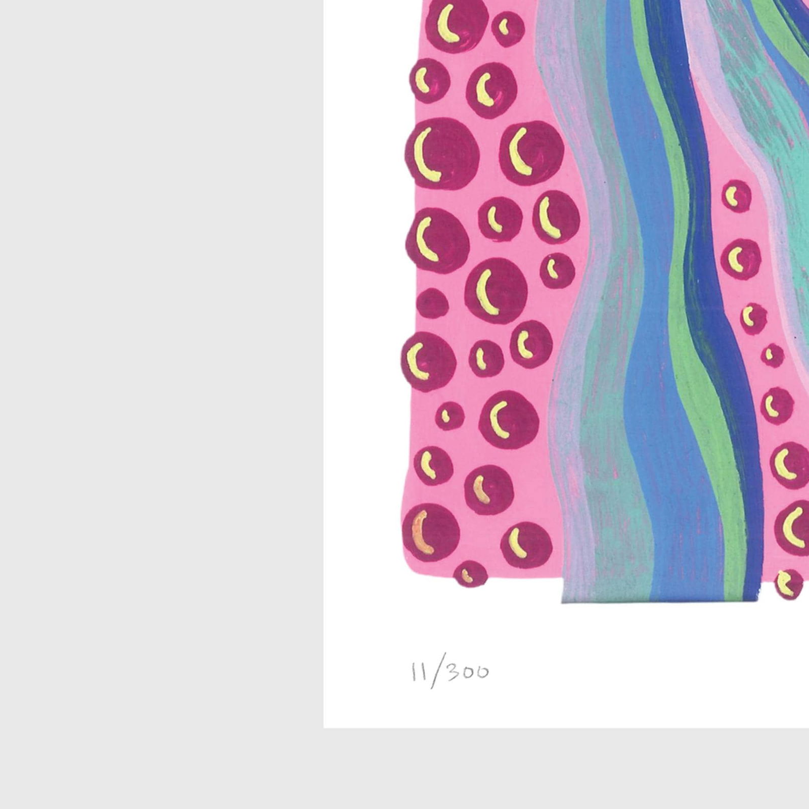 Multicolor Drops with Magenta Dots - 2