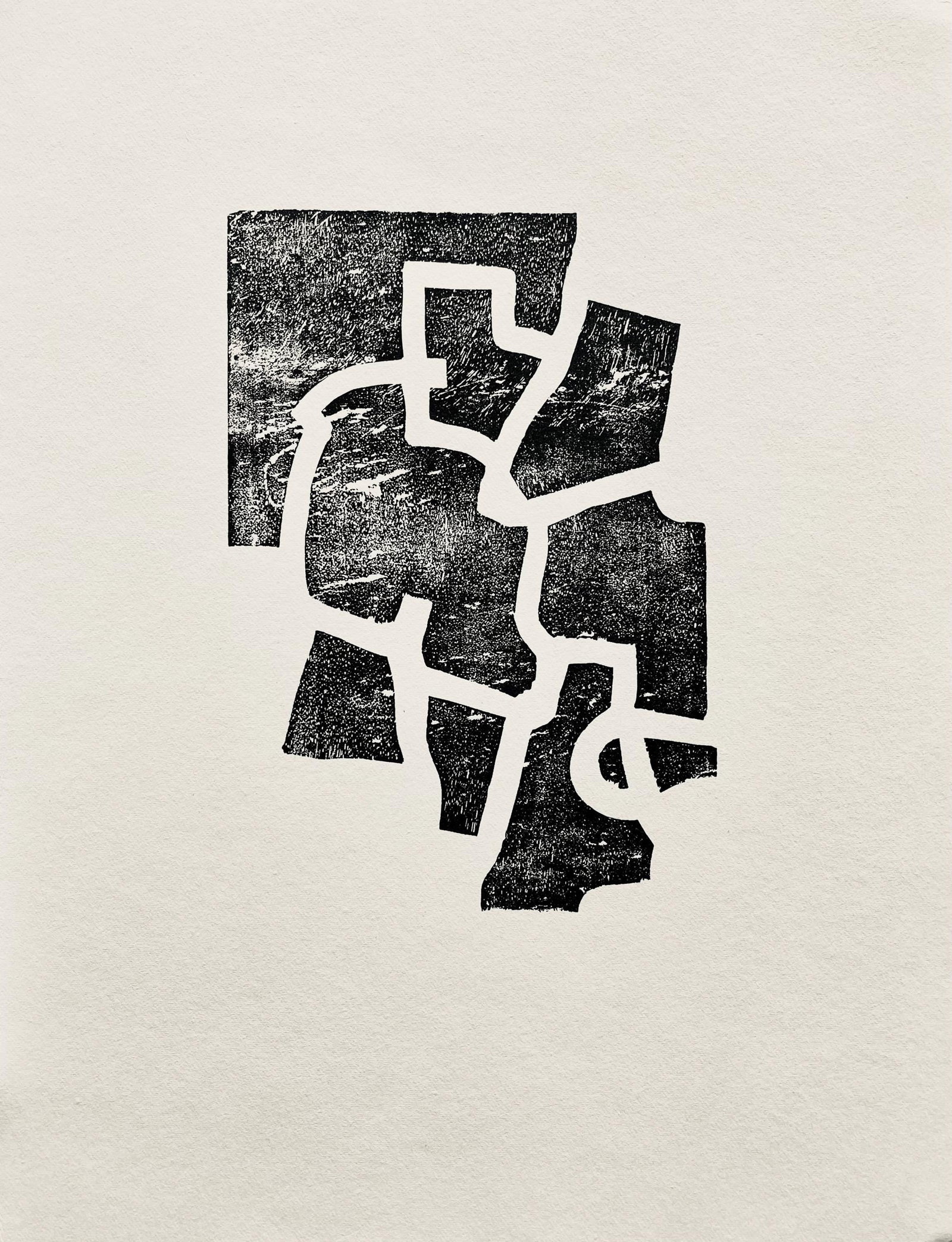 Eduardo Chillida, Composition, Derriere le miroir, Limited Edition Woodcut (1 of 4)