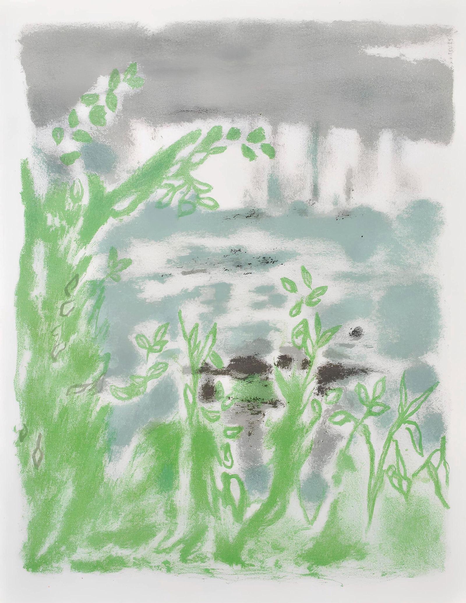 Jules Cavailles, Composition, Œuvres completes d'Albert Camus, Limited Edition Lithograph: Lithograph on velin d'Arches filigrane paper. Paper Size: 11 x 8.5 inches. Excellent condition. Inscription: Unsigned and unnumbered, as issued. Notes: From the volume, Œuvres completes d'Albert Camu