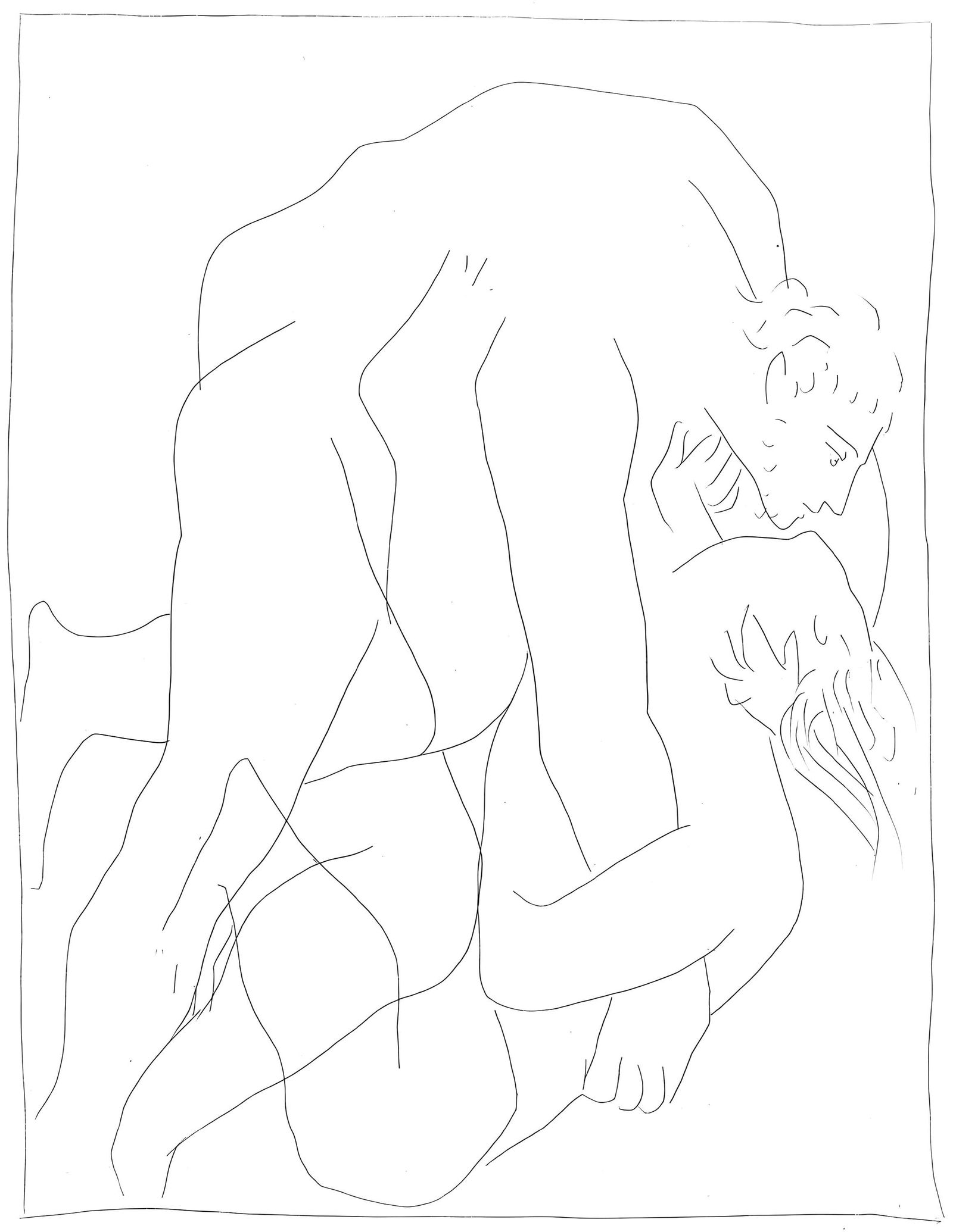 Pablo Picasso, Lutte entre Teree et sa belle-sœur Philomele, Les Metamorphoses, Limited Edition: Lithograph on velin papier Verge fin blanc des papeteries de Bellerive paper. Paper size: 11.02 x 8.66 inches. Inscription: Unsigned and unnumbered, as issued. Condition: Very good/excellent, consiste