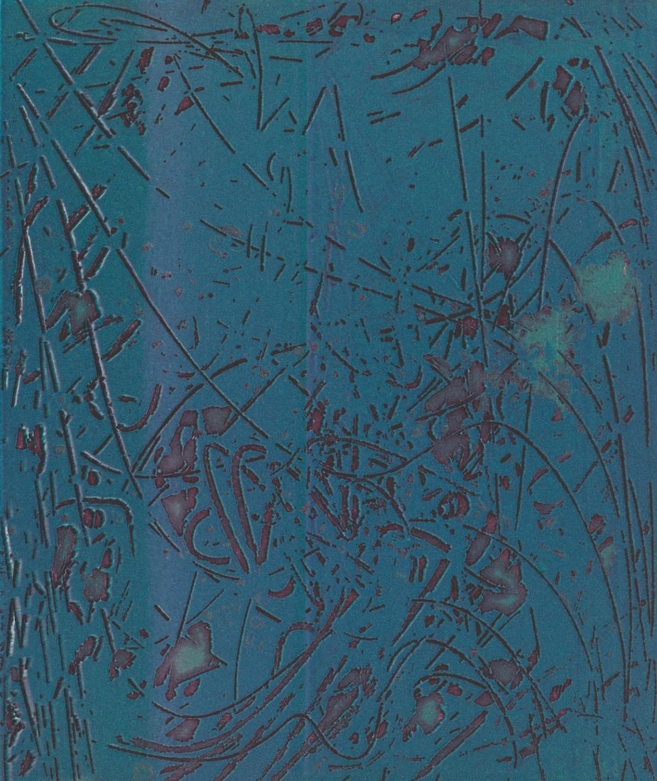 Stanley William Hayter, Composition, Feuilles eparses, Limited Edition Etching (1 of 4)