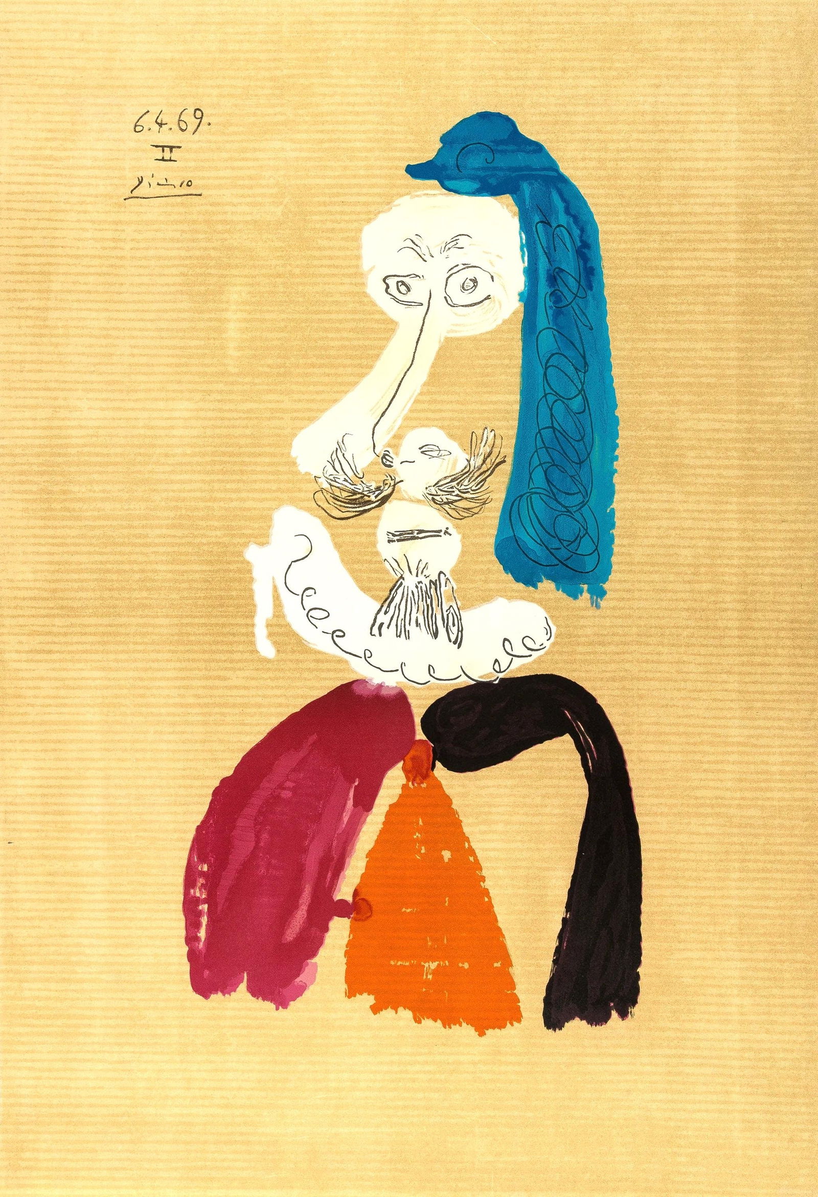 Pablo Picasso, Composition (Orozco 207-261), Vingt-Neuf Portraits Imaginaires, Limited Edition (1 of 4)