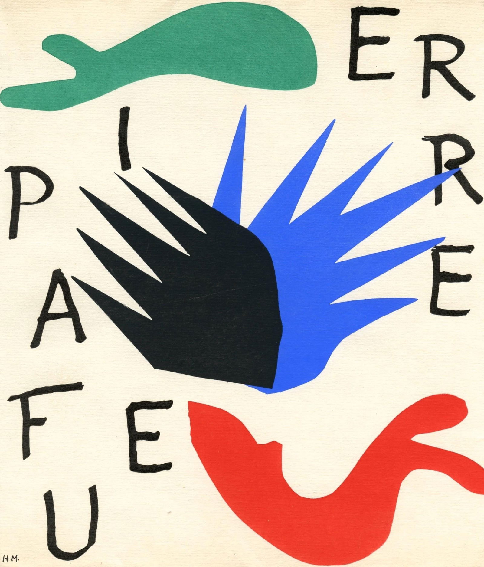 Henri Matisse, Composition (Duthuit No. 17), Pierre a feu, Les Miroirs profonds, Limited Edition (1 of 4)