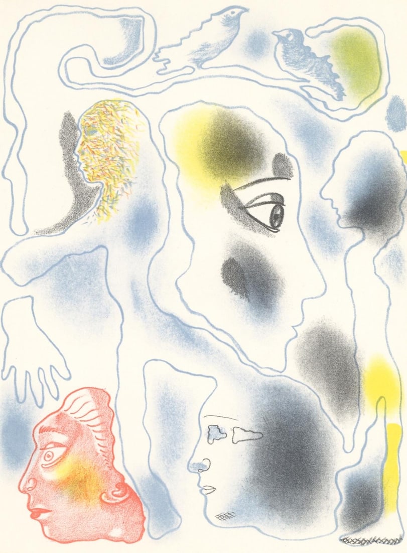 Jorge Castillo, Composition, Ediciones Poligrafa, Redfern Gallery, Limited Edition Lithograph (1 of 4)