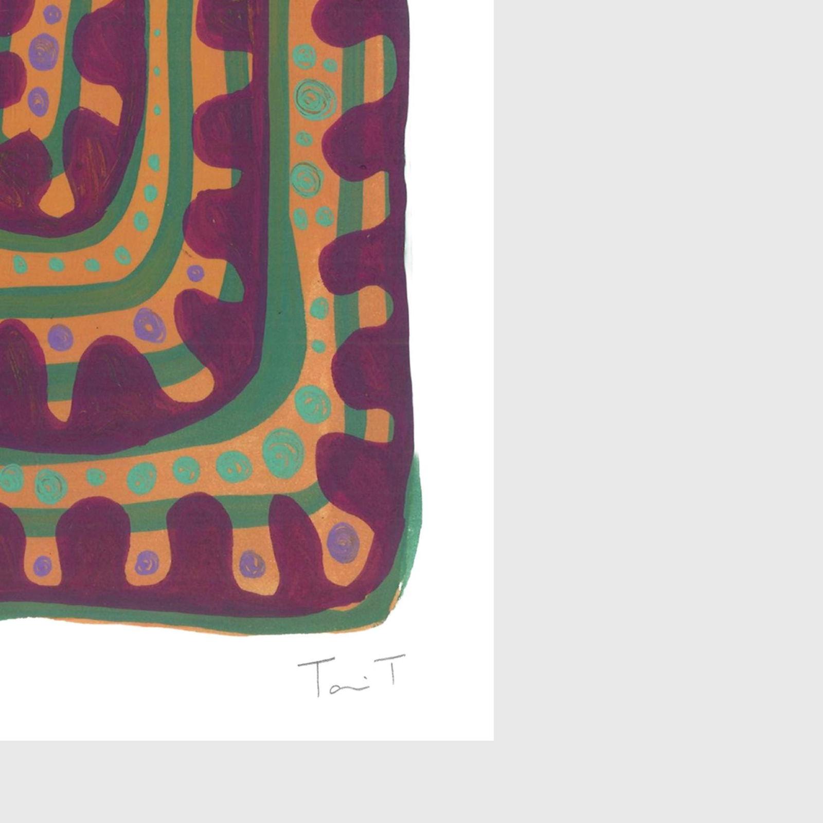 Spiral Drops with Dots - 3