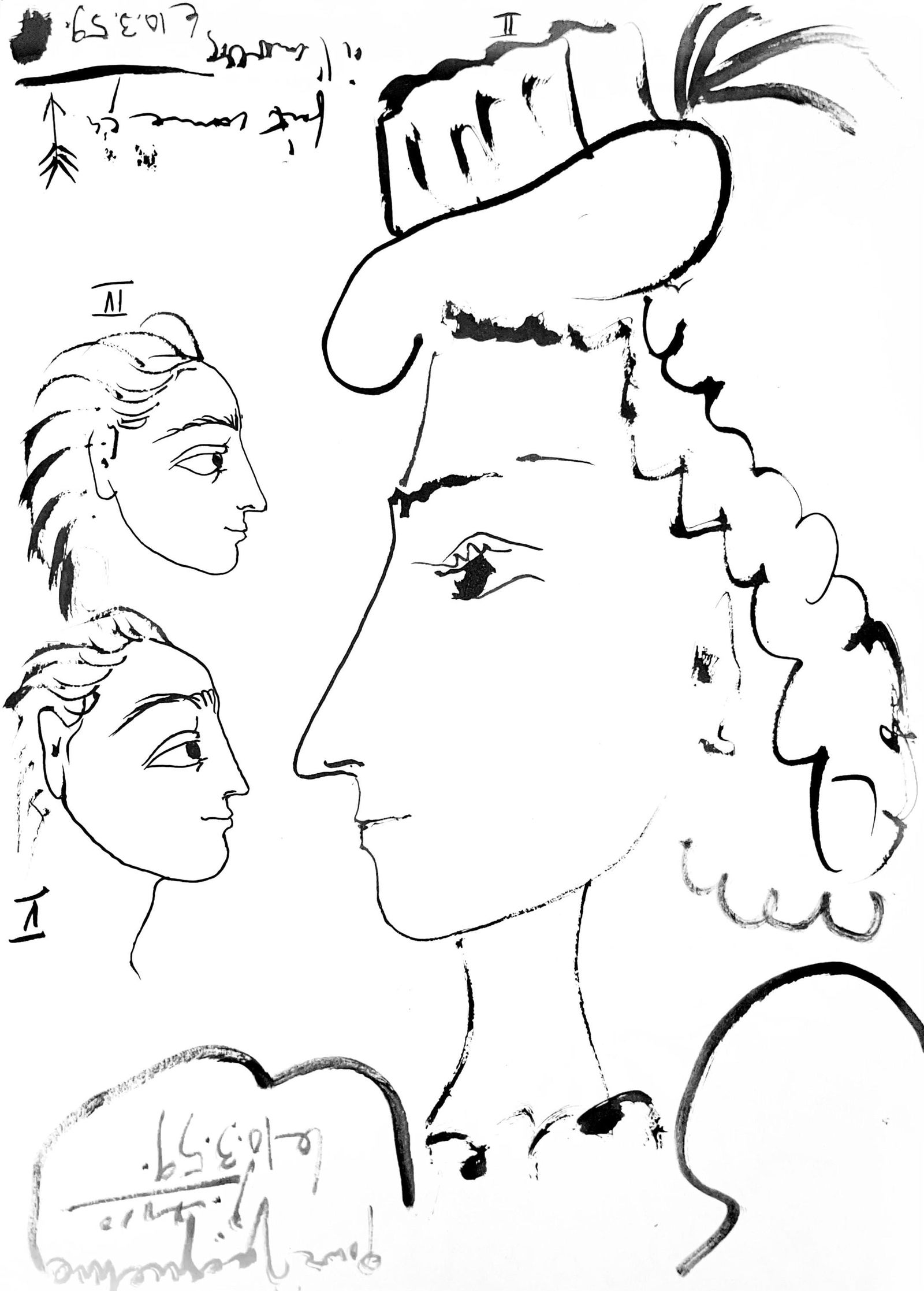 Pablo Picasso, Composition (Bloch 1276; Czwiklitzer 23), Toros y Toreros, Limited Edition Lithograph: Heliogravure on velin paper. Paper Size: 14.75 x 10.5 inches. Inscription: Unsigned and unnumbered, as issued. Notes: From the album, Pablo Picasso, Toros y toreros, 1961. Published by Les Editions Ce