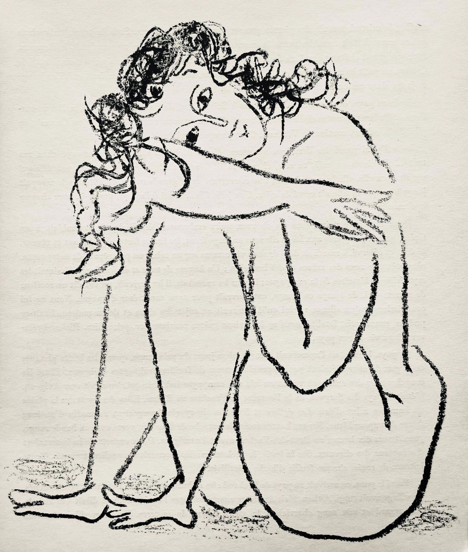 Andre Marchand, Composition, pierre a feu provence noire, Limited Edition Lithograph (1 of 4)