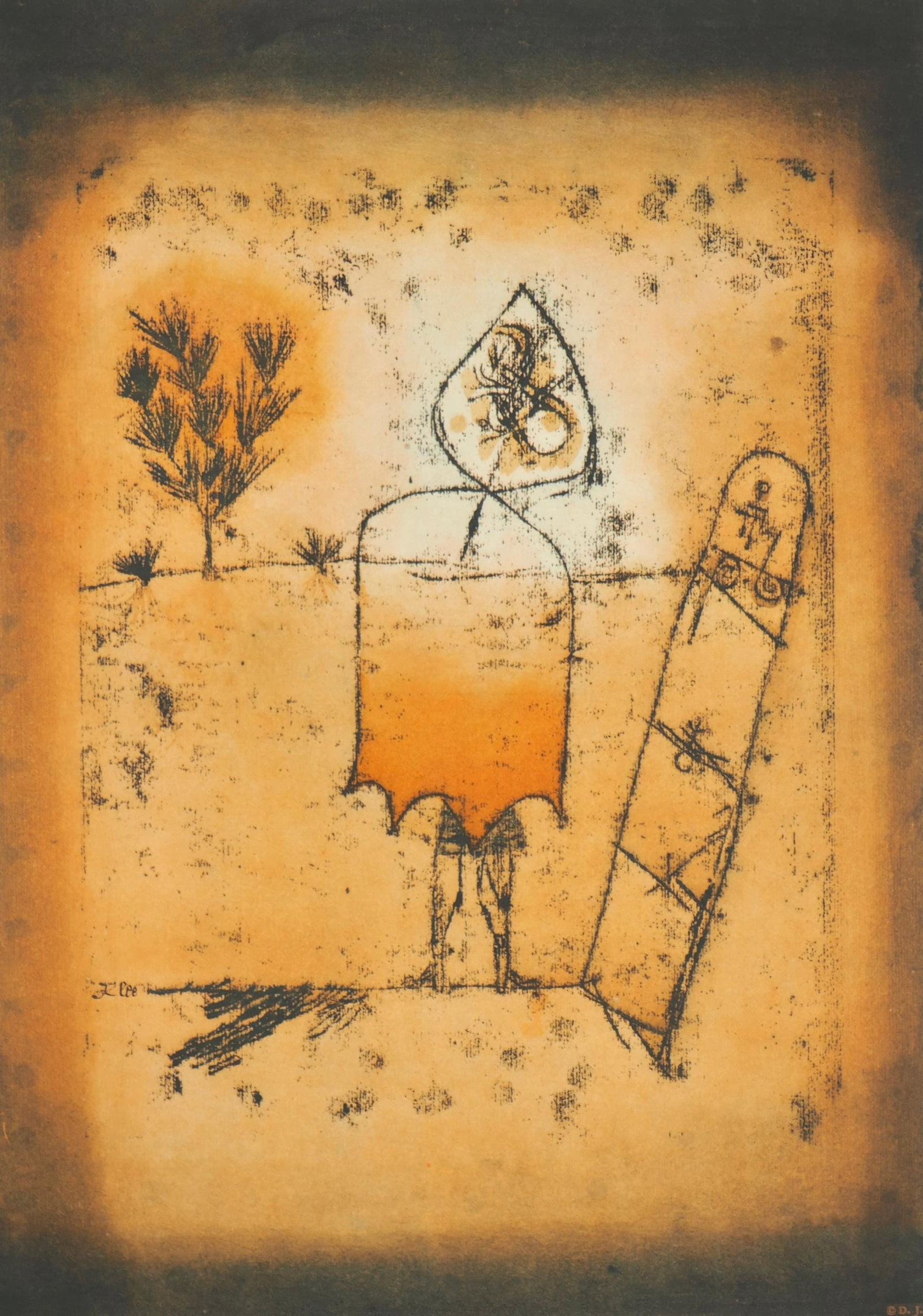 Paul Klee, Winterreise, 12 aquarelles, Limited Edition Lithograph and Pochoir, 1964: Lithograph and pochoir on velin de Rives paper. Signed in the plate and unnumbered, as issued. Paper Size: 19.69 x 14.96 inches. Condition: Very good/excellent, consistent with age. Notes: From the fo