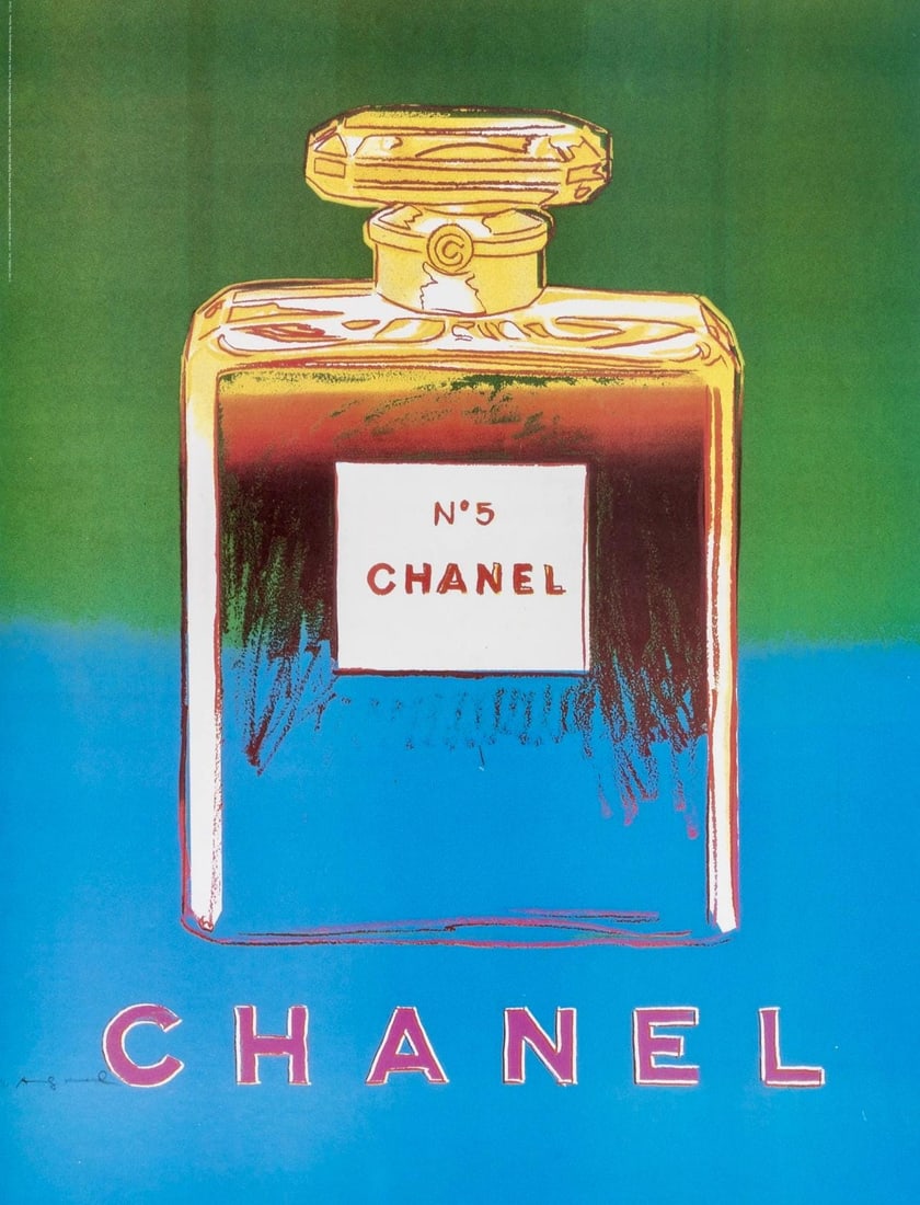 Andy Warhol, Chanel No. 5, Official Edition Chanel Ltd. Advertising Campaign Lithograph, 1997 (1 of 4)