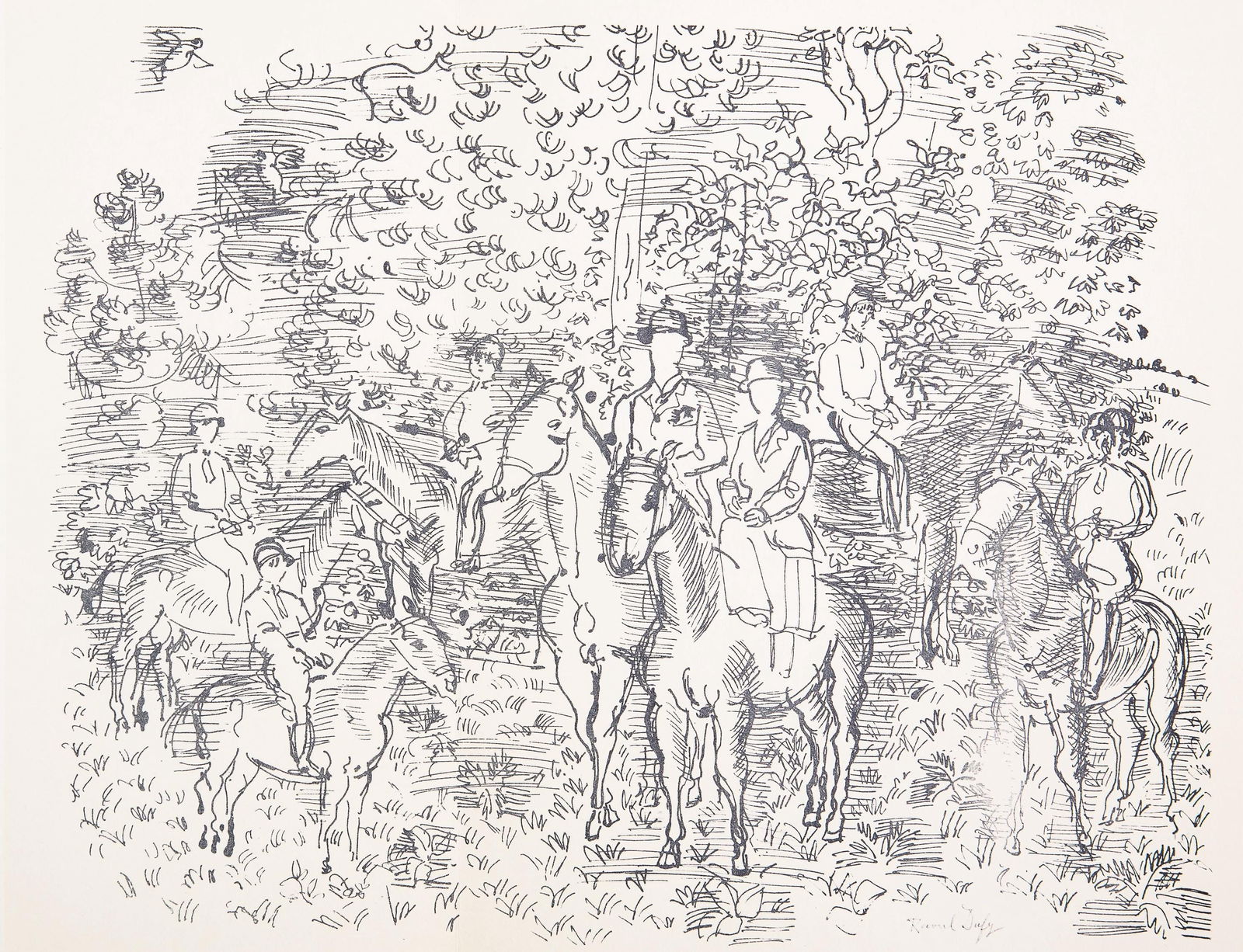 Raoul Dufy, Dessin, Lettre a mon peintre Raoul Dufy, Limited Edition Lithograph (1 of 4)