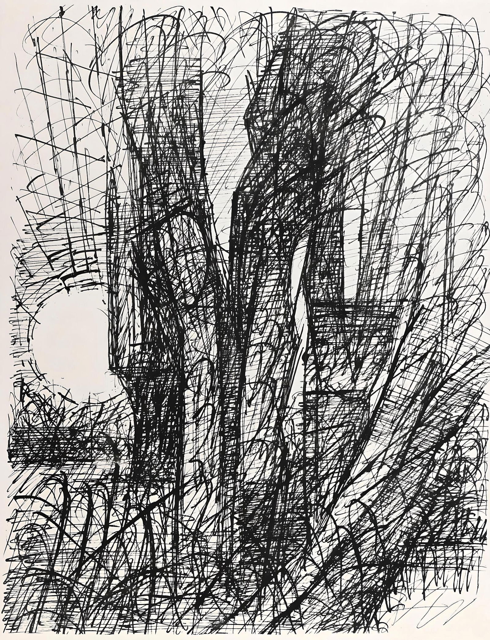 Marcel Gromaire, Composition, Eloge de Gromaire, Limited Edition Lithograph: Lithograph on velin de Rives paper. Paper size: 13.18 x 10.55 inches. Excellent condition. Unsigned and unnumbered, as issued. Notes: From the album, Eloge de Gromaire, 1958. Published by Editions d'A