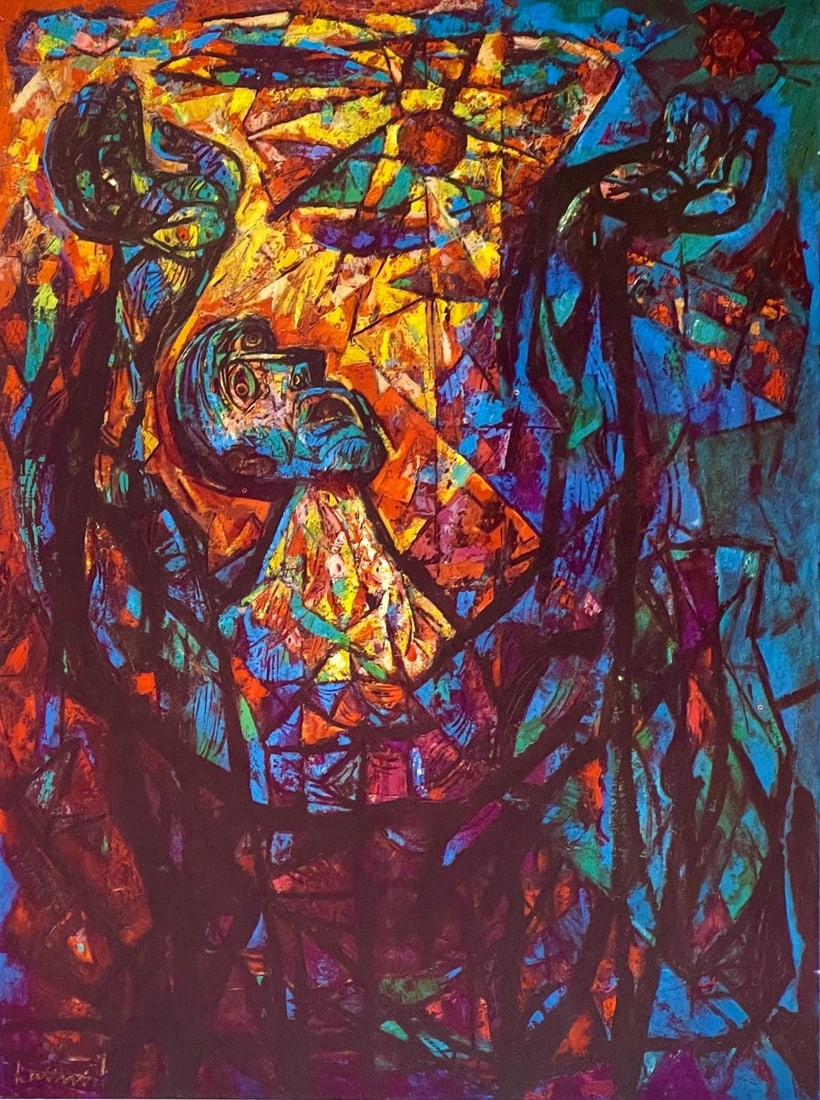 Abraham Rattner, Job, Limited Edition Lithograph (1 of 4)