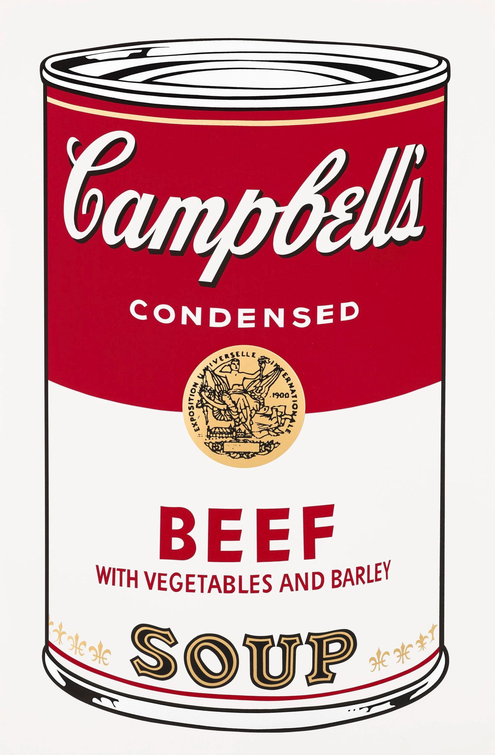 Andy Warhol, Campbell's Soup, Beef, Official Edition, Sunday B. Morning, Silkscreen (1 of 4)