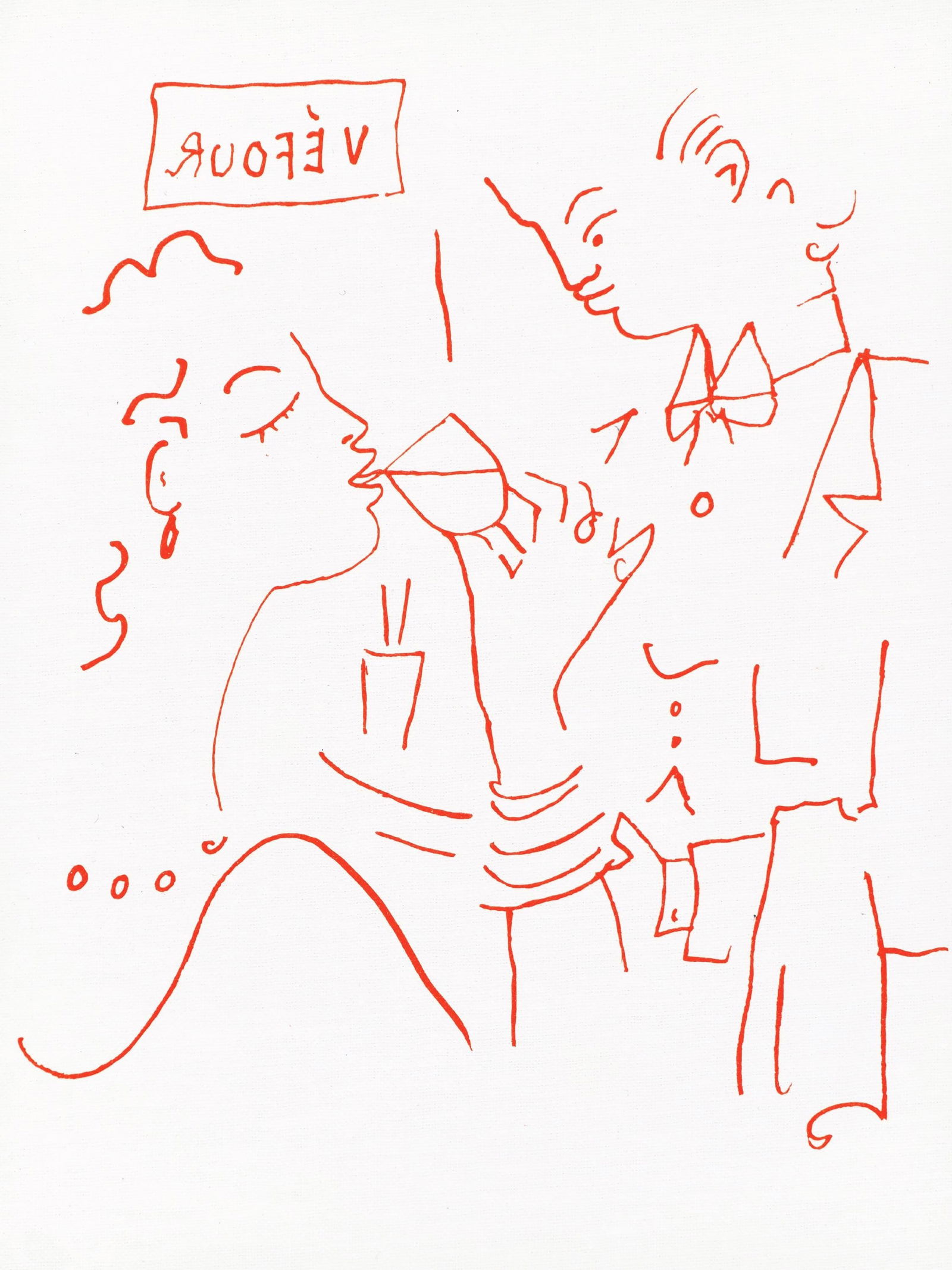 Jean Cocteau, Untitled, from Recipes for a Friend, illustrations by Jean Cocteau, Limited Edition (1 of 4)