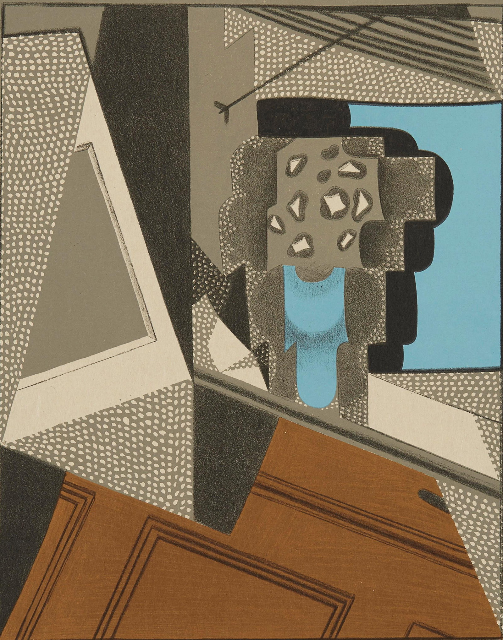 Juan Gris, Pot de fleurs (Kahnweiler 1969), Au Soleil du Plafond, Limited Edition Lithograph (1 of 4)