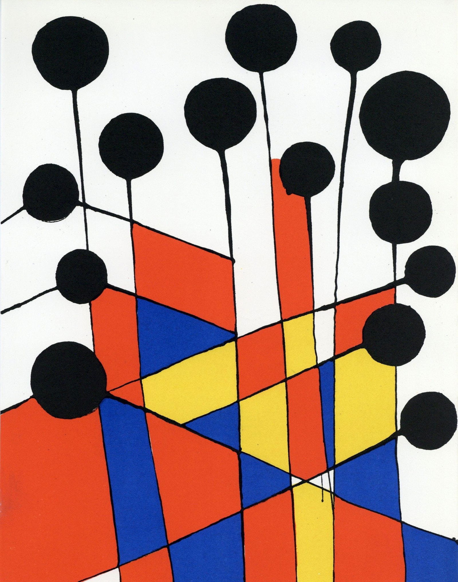 Alexander Calder, Composition, XXe siecle, Limited Edition Lithograph (1 of 4)