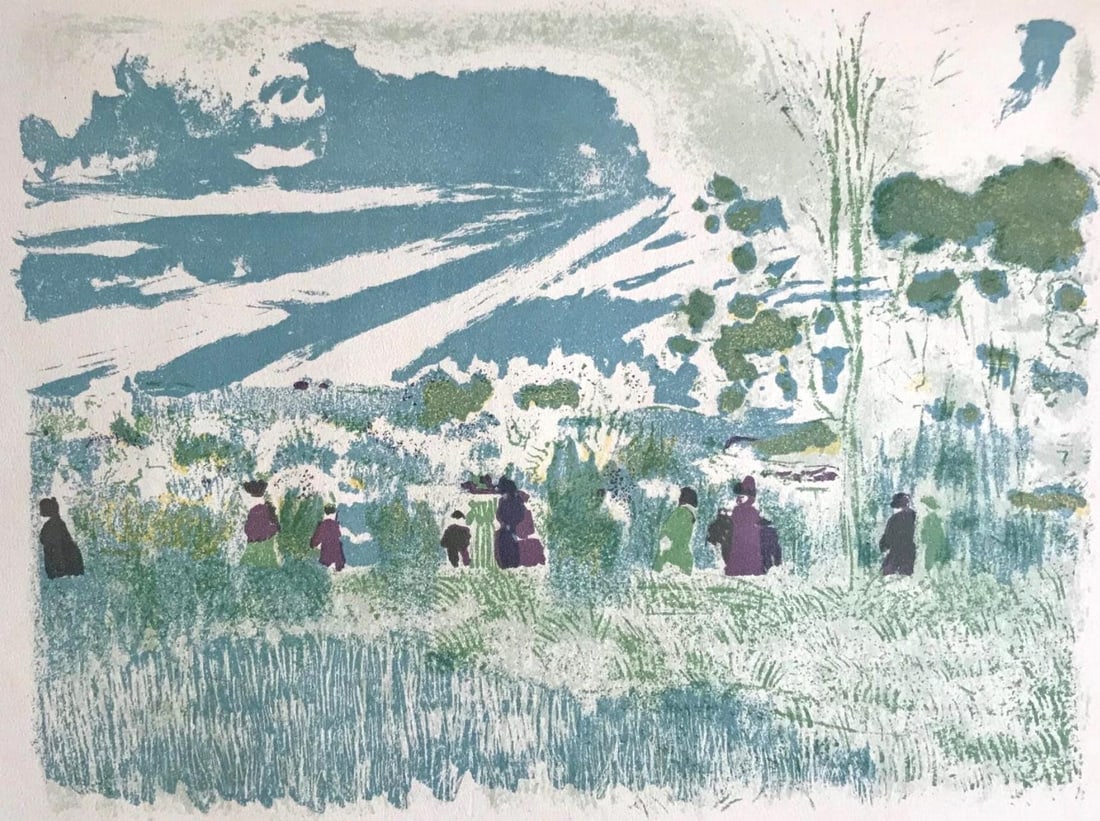 Edouard Vuillard, A travers champs, L'œuvre grave de Vuillard, Limited Edition Lithograph (1 of 4)