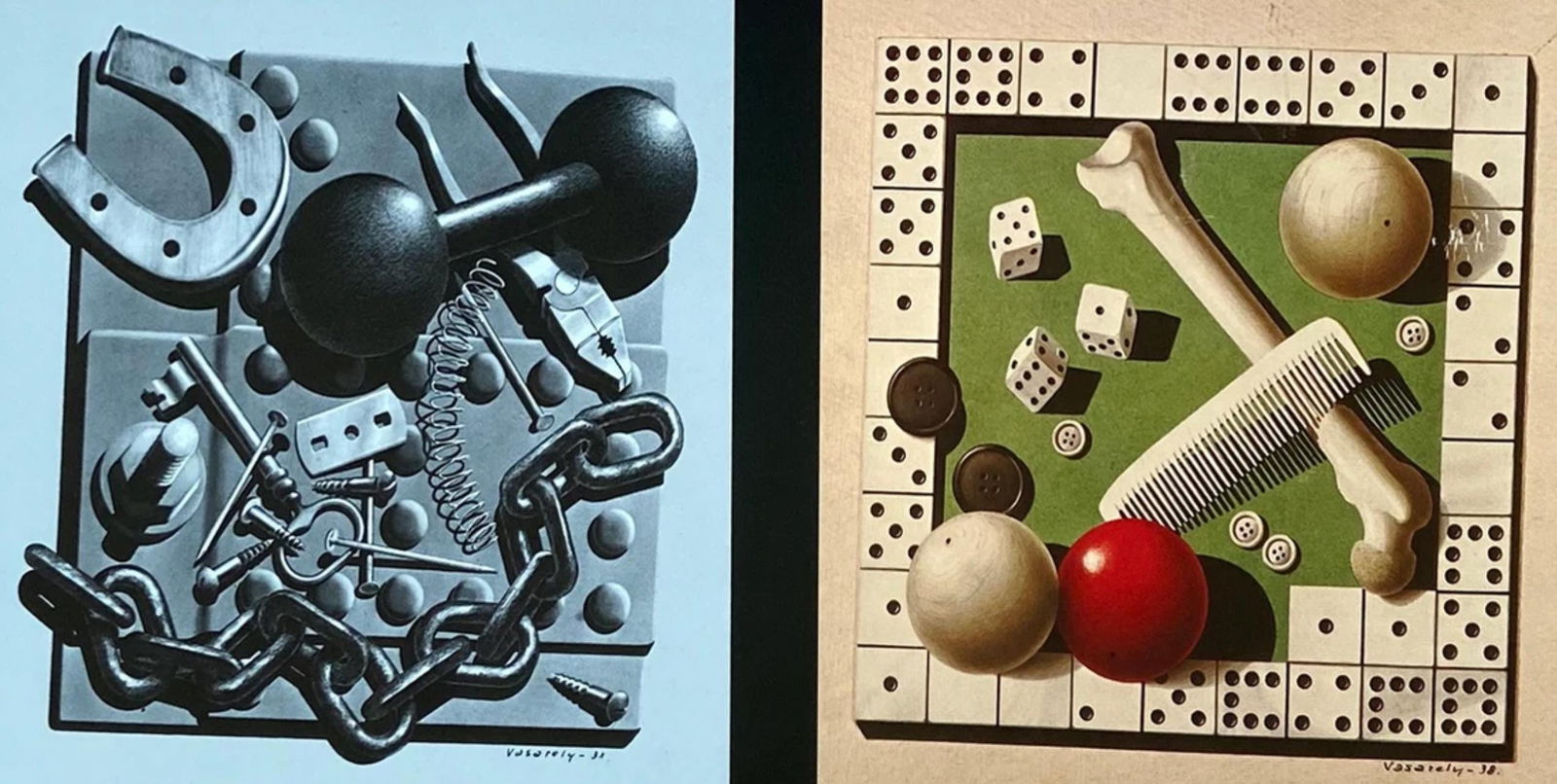 Victor Vasarely, Composition, Graphismes I, Limited Edition Heliogravure: Heliogravure on 280 gm M2 gloss paper. Paper Size: 10.63 x 10.63 inches. Excellent condition. Notes: From the folio, Graphismes I, 1977. Published and printed by Editions du Griffon, Neuchatel, Switze