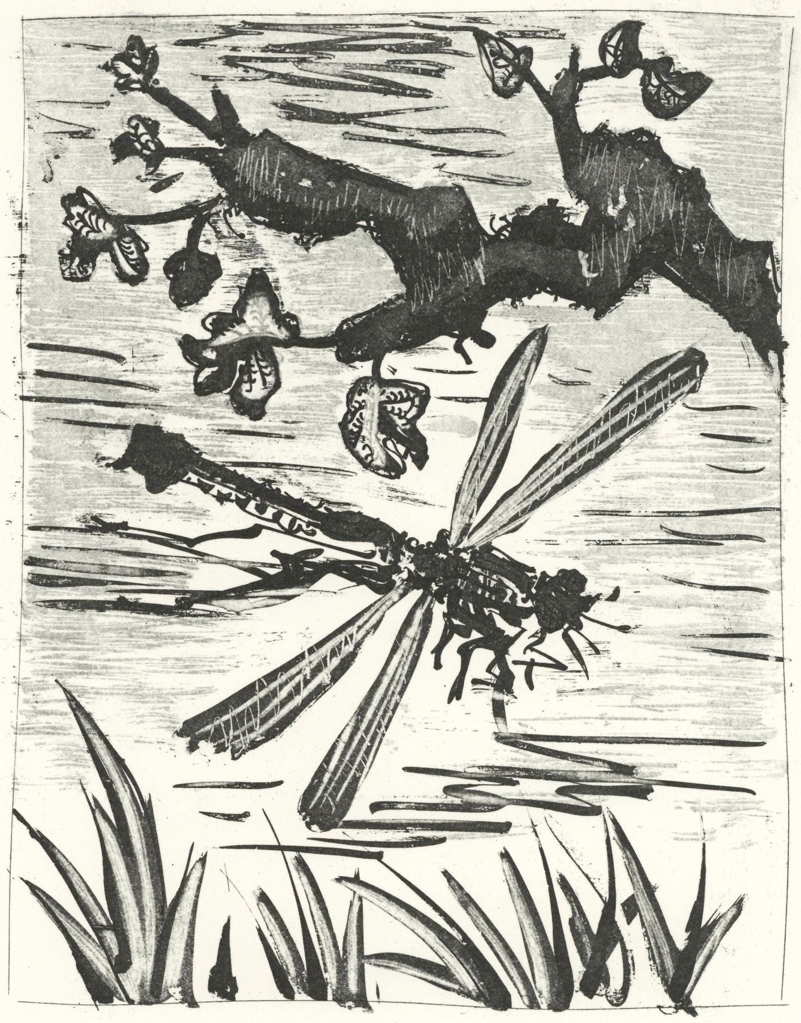 Pablo Picasso, La Libellule (The Dragonfly) (Orozco p.82), Histoire naturelle, Limited Edition (1 of 4)