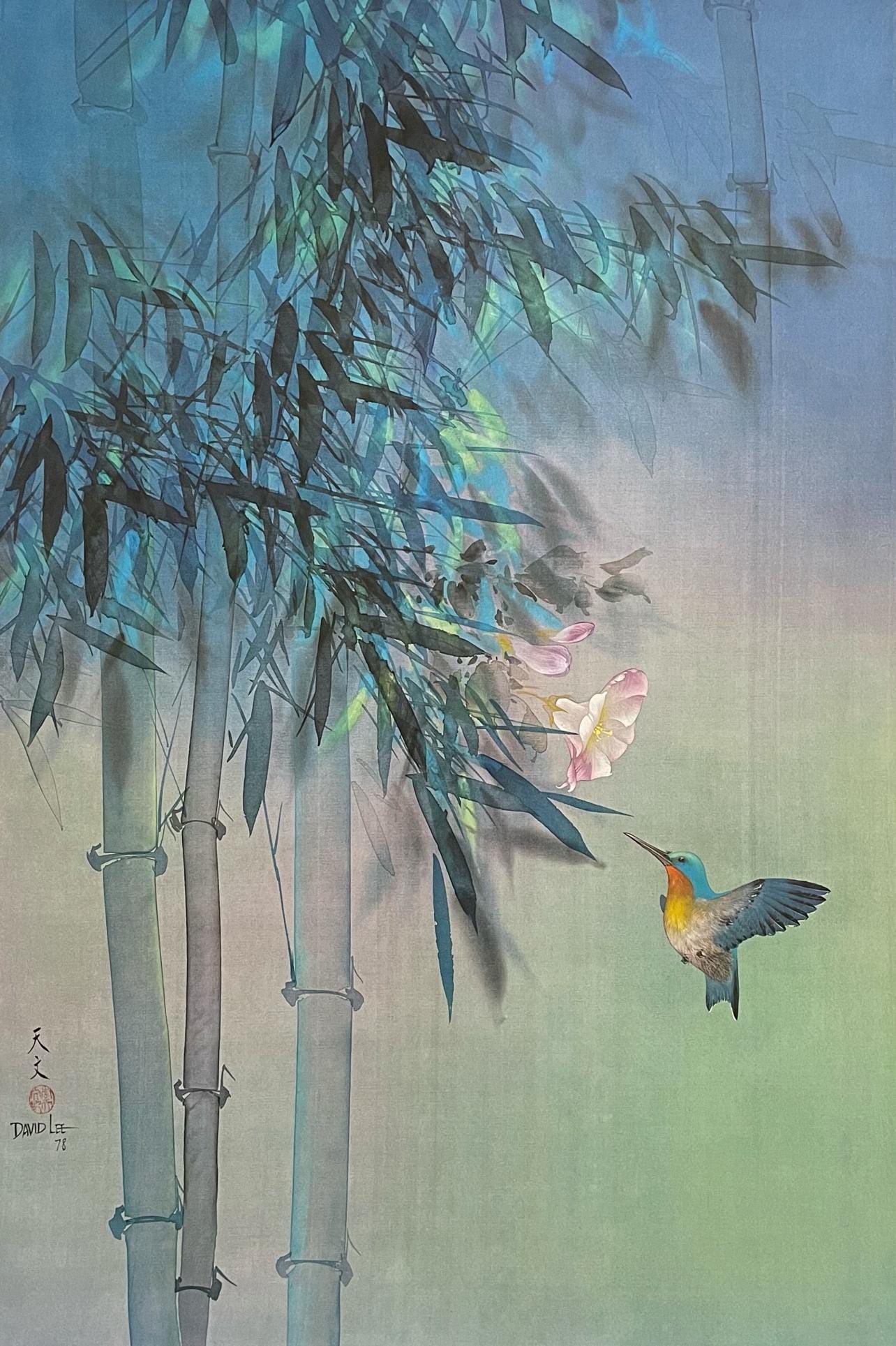 David Lee, Evening Flight, Original Edition Offset Lithograph: Offset lithograph on archival paper. Paper size: 34 x 24 inches. Excellent condition. Inscription: Signed in the plate and unnumbered, as issued. Notes: From Published and printed by Touchstone Publis