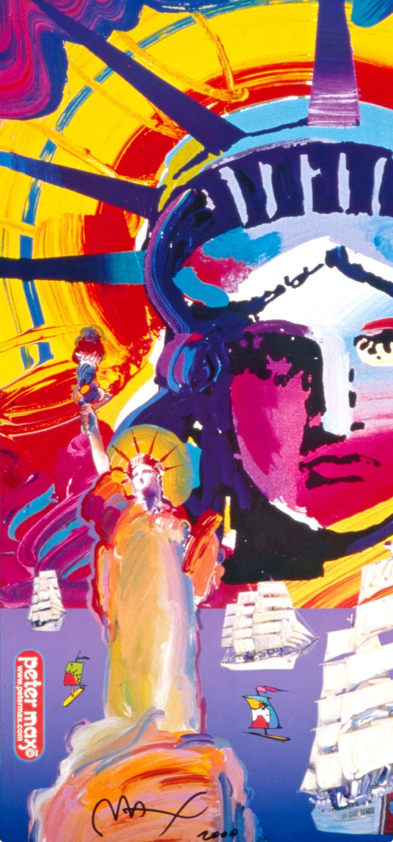 Peter Max, OPSAIL, 2000, Hand Signed, Official Edition Offset Lithograph - 3