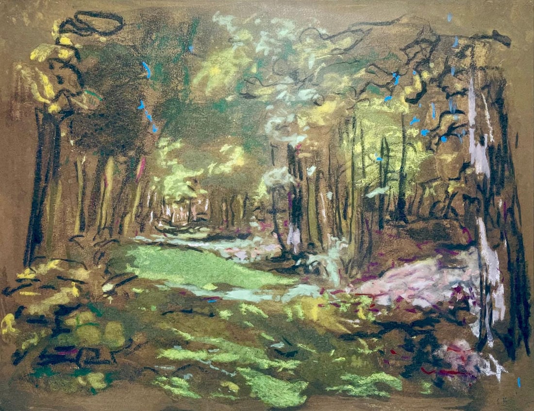 Edouard Vuillard, Composition, Vuillard, Douze Pastels, Limited Edition Lithograph (1 of 4)