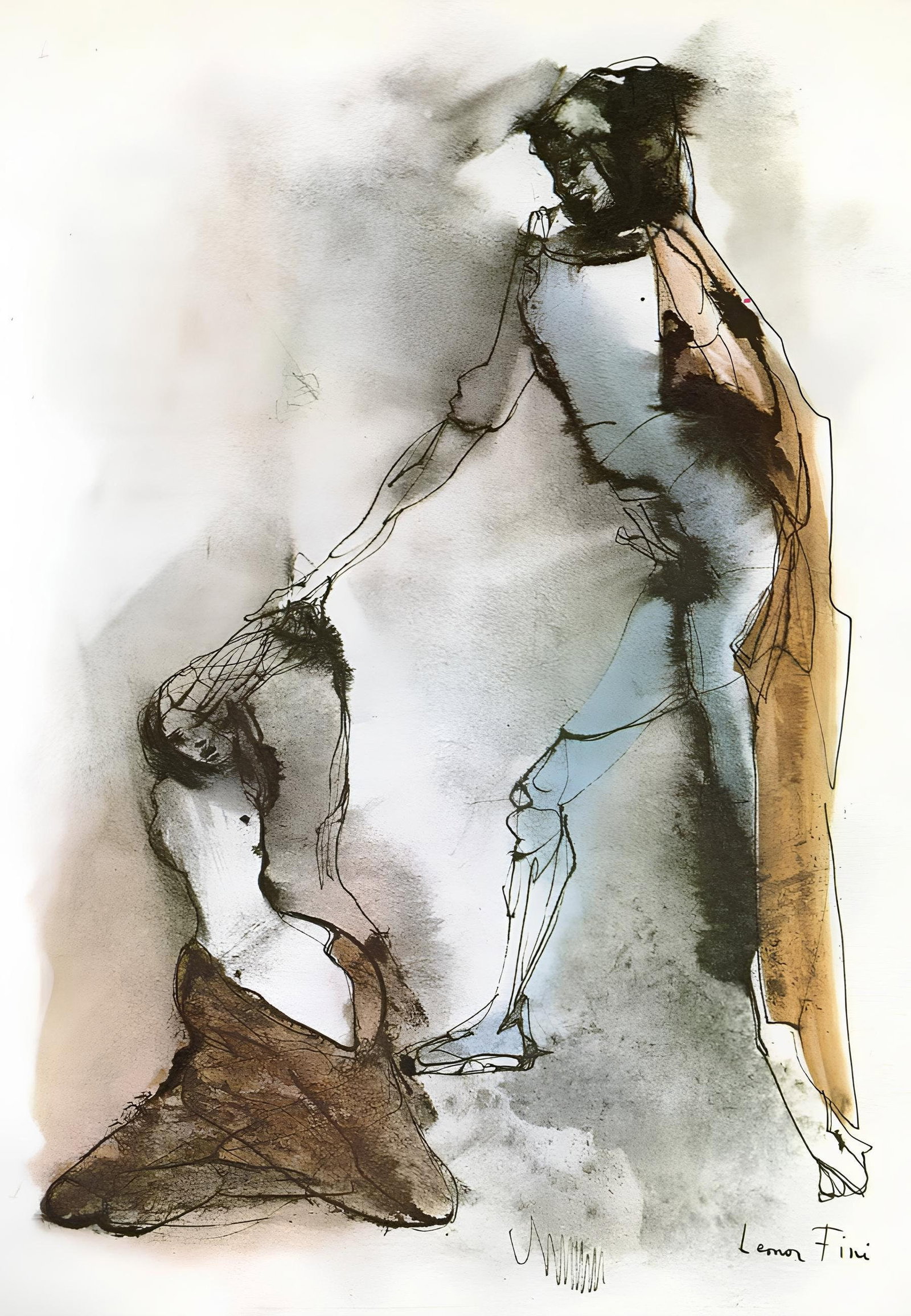 Leonor Fini, Composition, Histoire d'O, Limited Edition Lithograph (1 of 4)