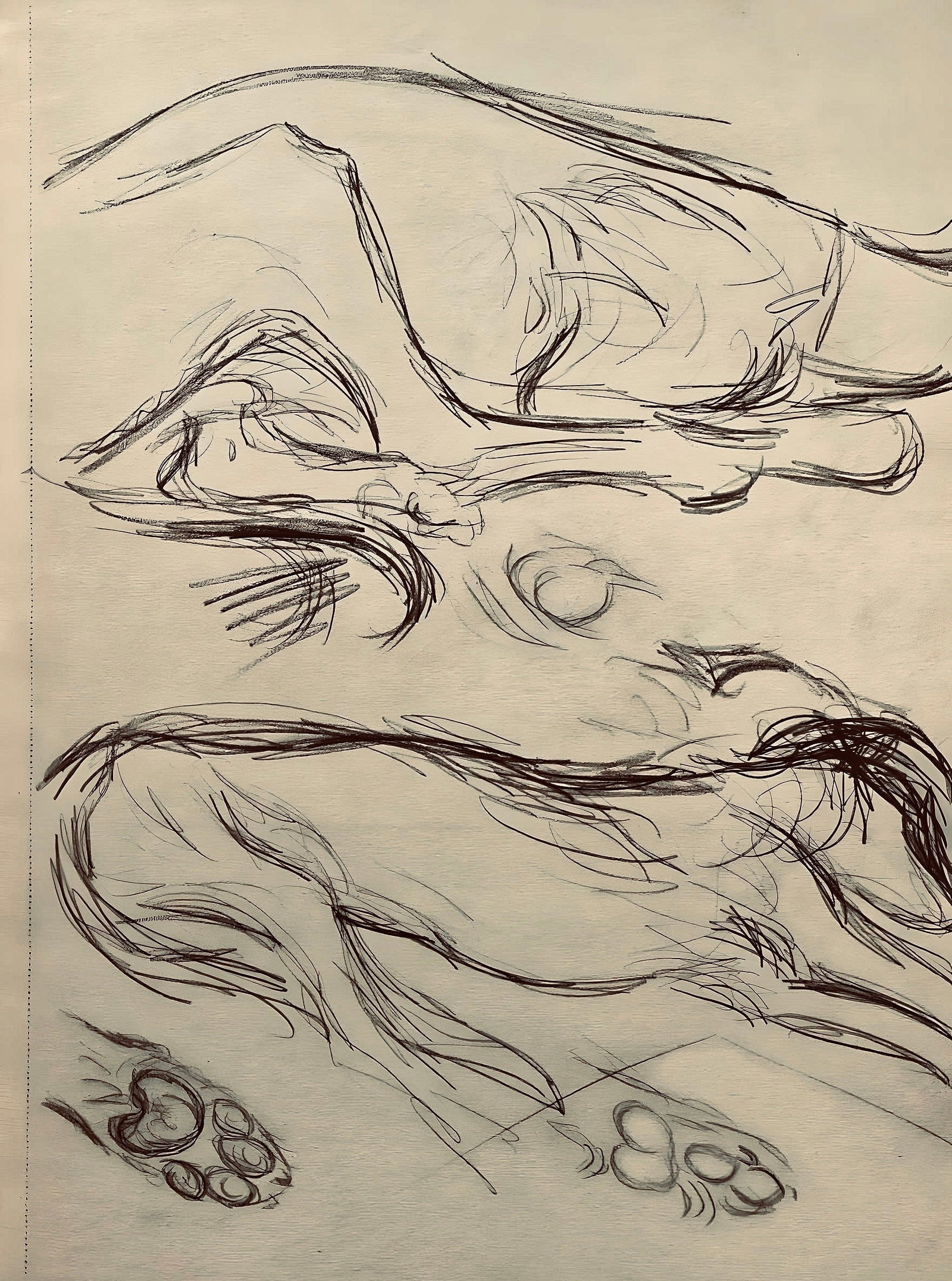 Pablo Picasso, Composition, Carnet de dessins de Picasso, Cahiers d'Art, Limited Edition Lithograph (1 of 4)