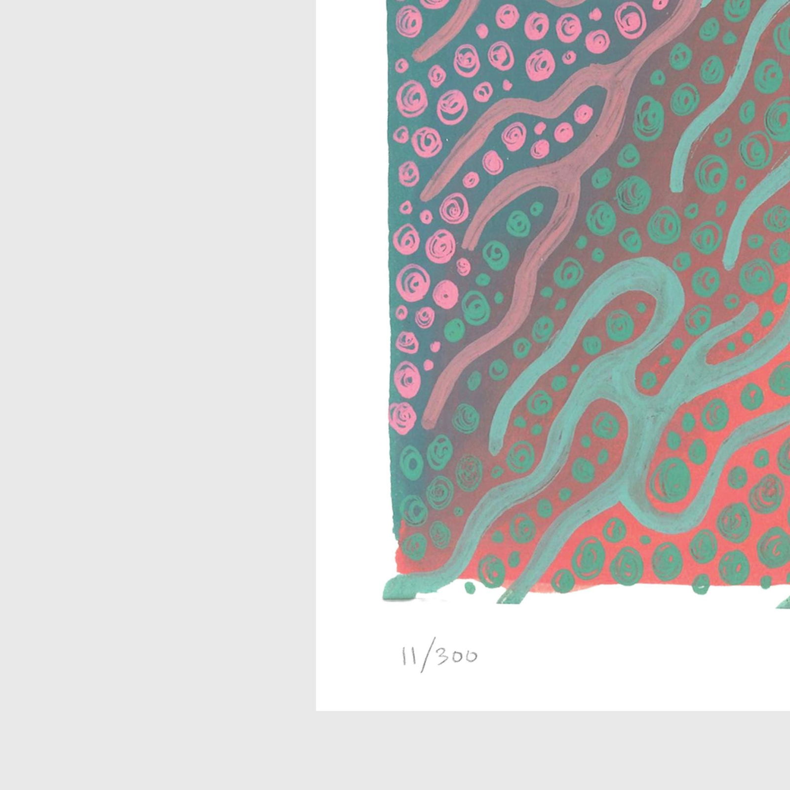 Cyan Drops with Multicolor Dots - 2