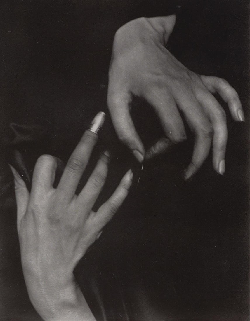 Alfred Stieglitz, Georgia O'Keeffe Hands with Thimble, Alfred Stieglitz Memorial Portfolio (1 of 4)