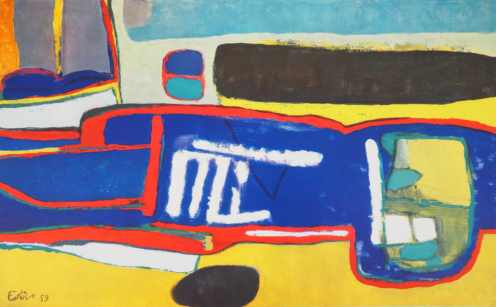 Maurice Esteve, Autumn, from Painters of Today, Limited Edition Heliogravure, 1961 (1 of 4)