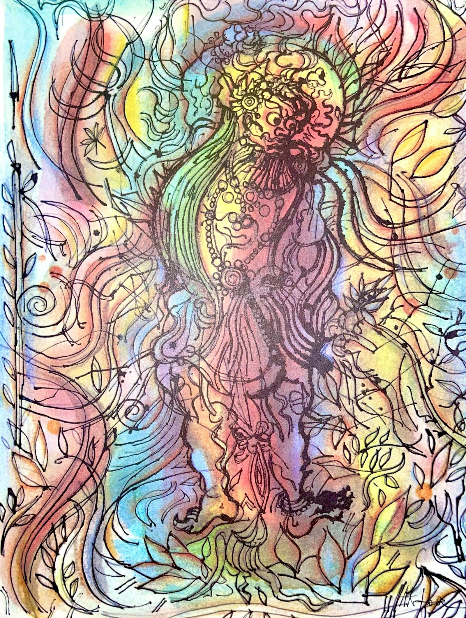 Jean Carzou, Composition, Ce Panorama du Bouddhisme, Limited Edition Lithograph (1 of 4)