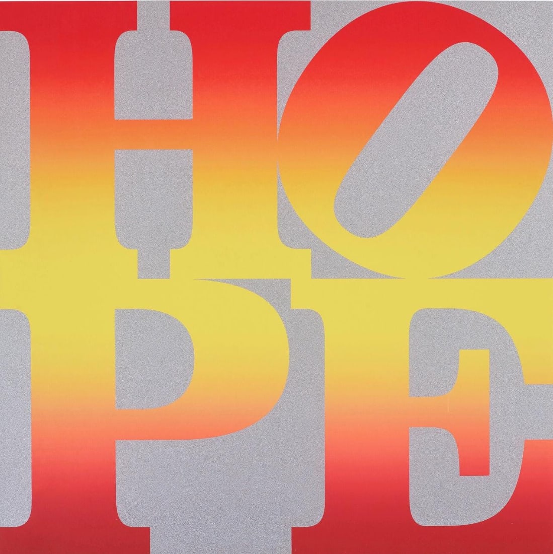 Robert Indiana, Autumn, HOPE, Four Seasons of HOPE, Limited Edition Silkscreen: Silkscreen on Legion Coventry Rag paper. Paper Size: 26 x 26 inches. Excellent condition. Inscription: Signed in pencil with autopen, dated, and numbered, as issued. Notes: From the folio, Four Season
