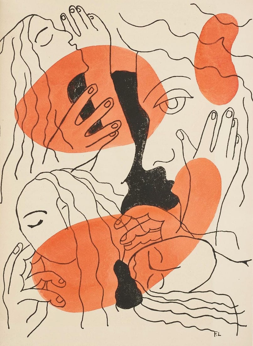 Fernand Leger, Composition (Saphire 24-38), Les Illuminations, Limited Edition Lithograph (1 of 4)