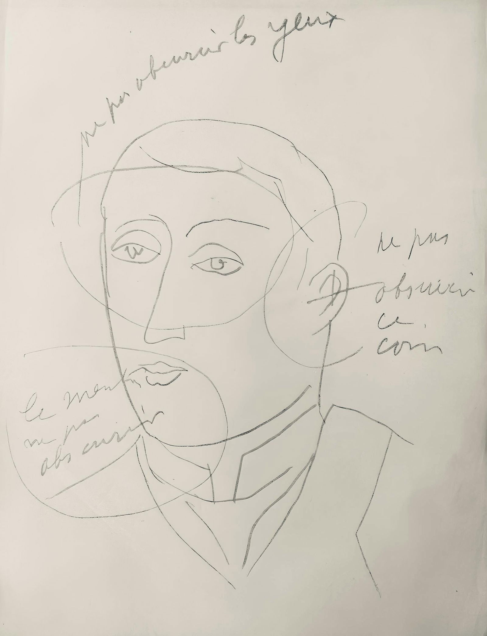 Henri Matisse, Composition, Dessins de Matisse, Hommage no2, Limited Edition Lithograph: Lithograph on velin Johannot d'Annonay paper. Paper Size: 12.83 x 9.84 inches. Excellent condition. Inscription: Signed in the plate and unnumbered, as issued. Notes: From the folio, Hommage No.2, Des