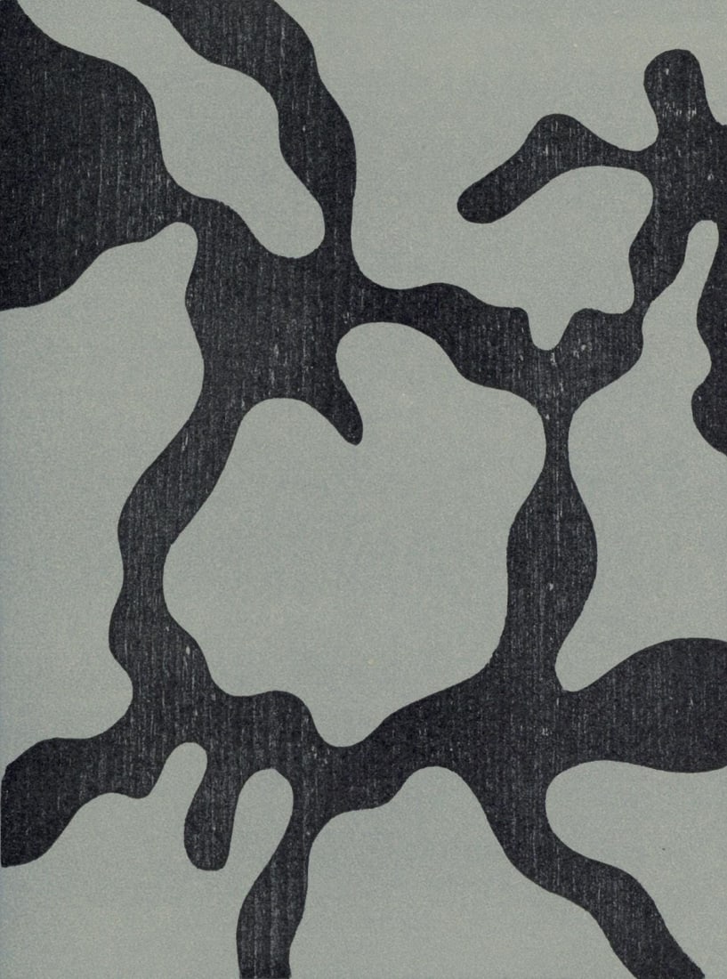 Hans Jean Arp, Composition, XXe siecle, Limited Edition Woodcut (1 of 4)