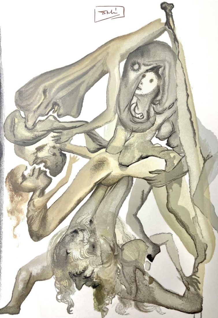 Salvador Dali, Holle IV (Michler/Lopsinger 1039-1138; Field 189-200), Die Gottliche Komodie, Signed, (1 of 4)