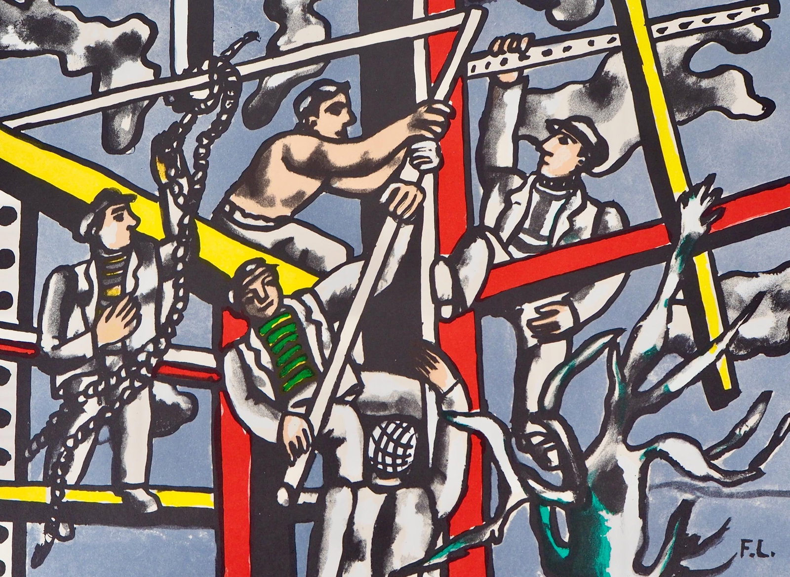 Fernand Leger, Composition, Contrastes, Limited Edition Lithograph (1 of 4)