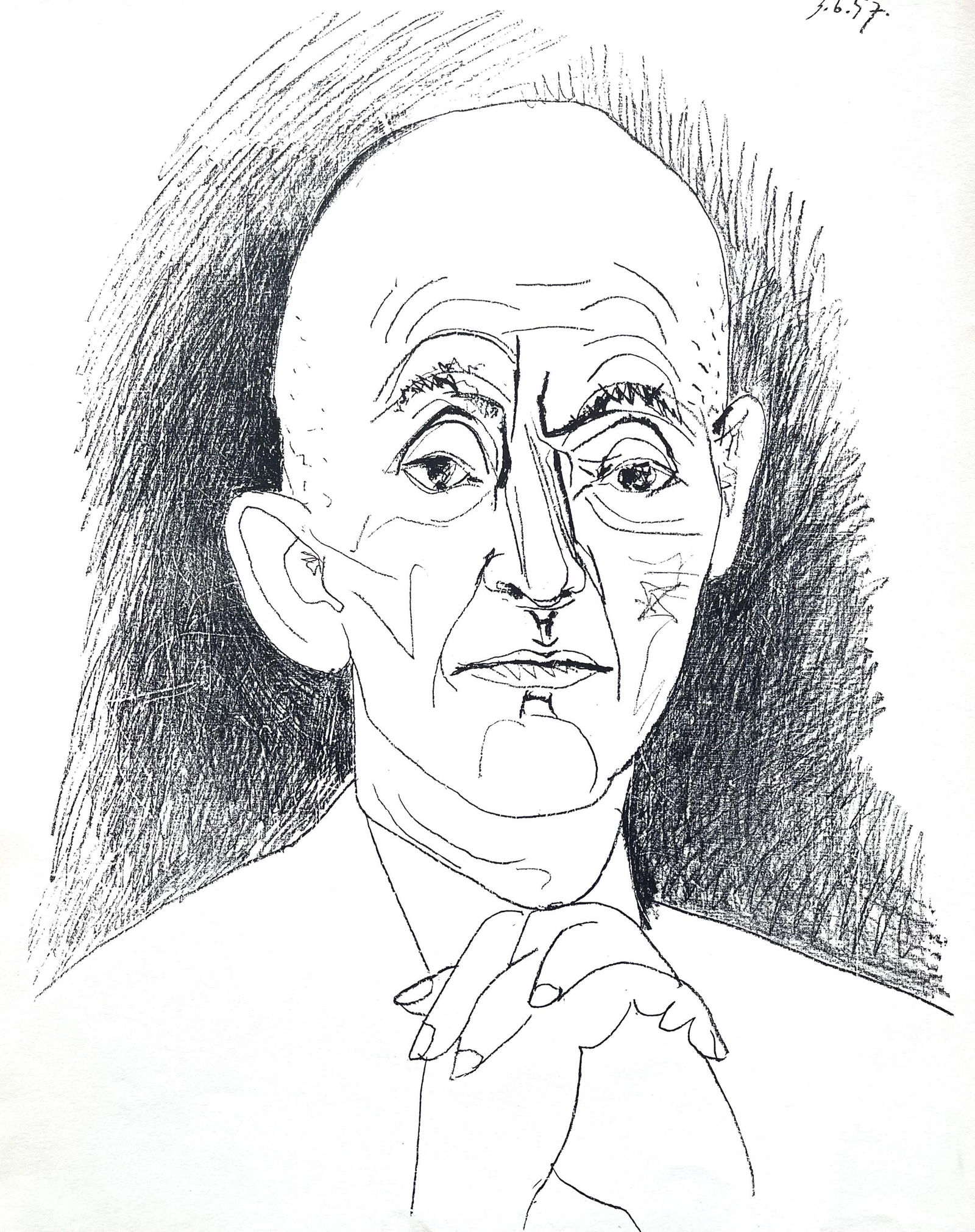 Pablo Picasso, Composition, Picasso Lithographs Since 1945, Cincinnati Art Museum, Limited Edition (1 of 4)